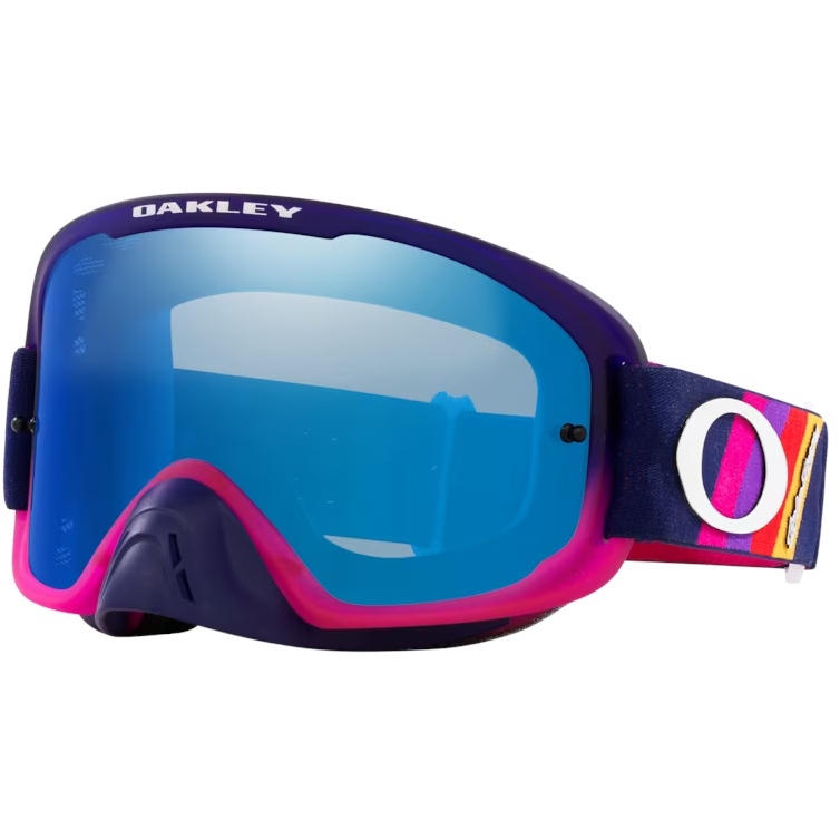 Productfoto van Oakley O-Frame® 2.0 PRO - MTB Goggle - Troy Lee Design Navy Stripes/Black Ice Idirium - OO7117-16