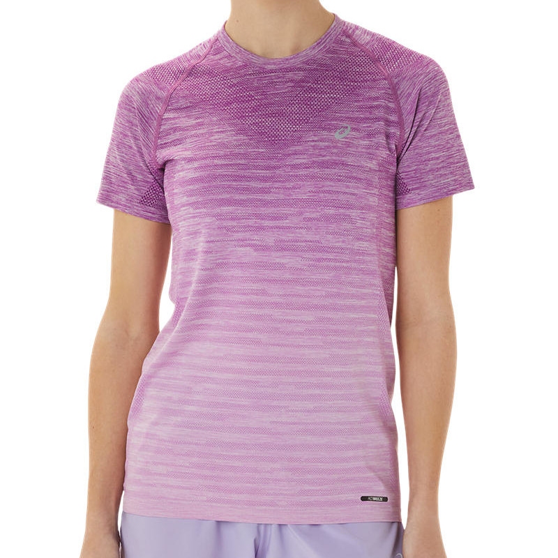Image of asics Seamless Short Sleeve Running Top Women - orchid/lavender glow