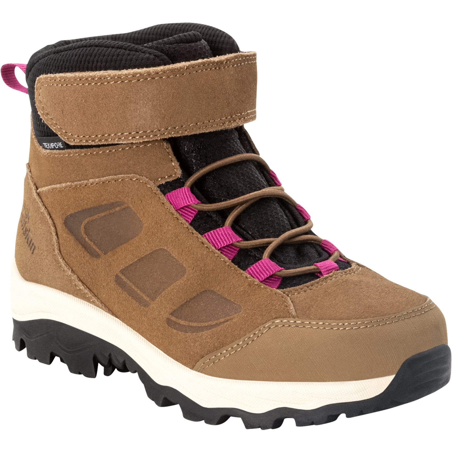 Picture of Jack Wolfskin Vojo LT Texapore Mid Hiking Boots Kids - brown / pink