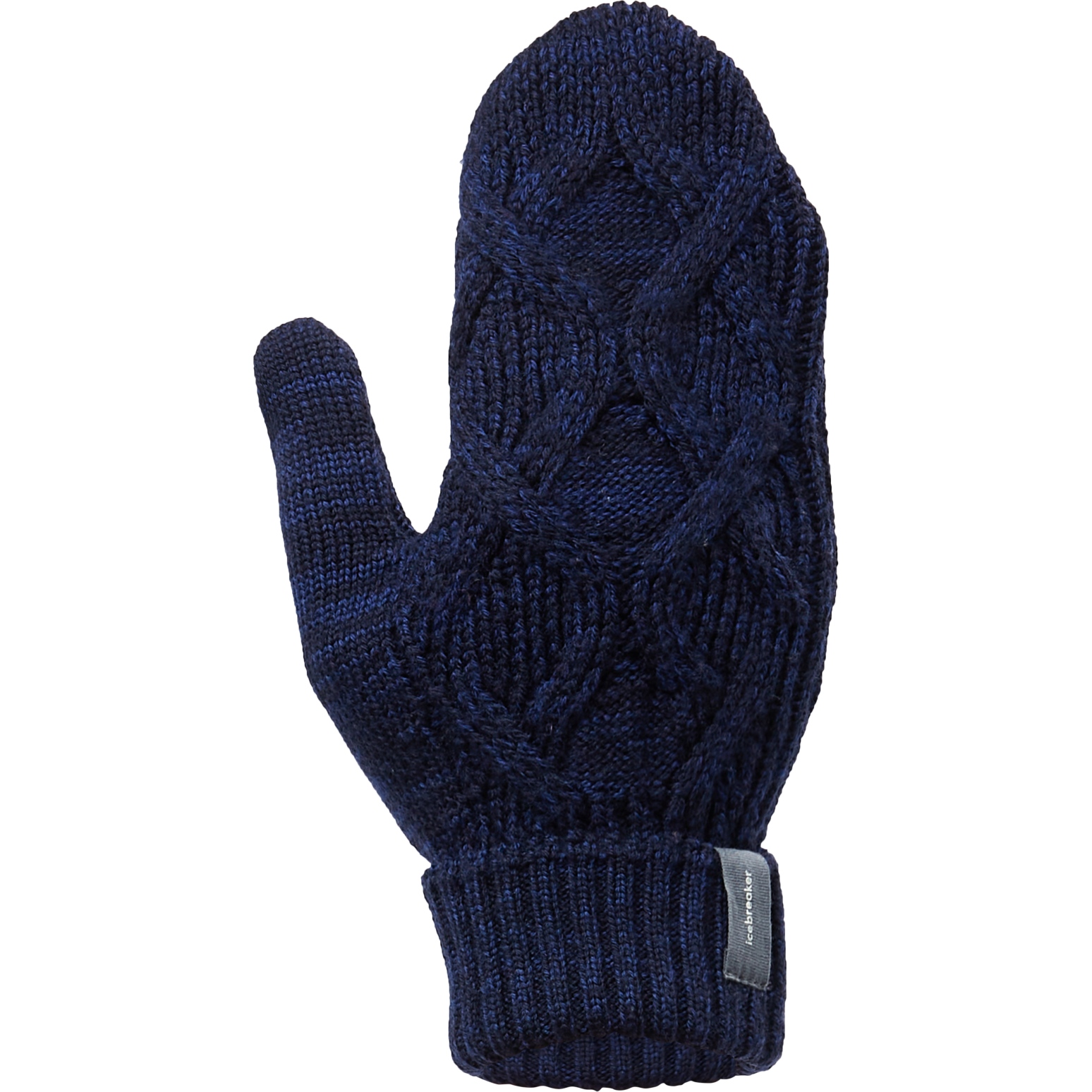 Produktbild von Icebreaker Merino Cable Knit Fausthandschuhe - Midnight Navy/Royal Navy
