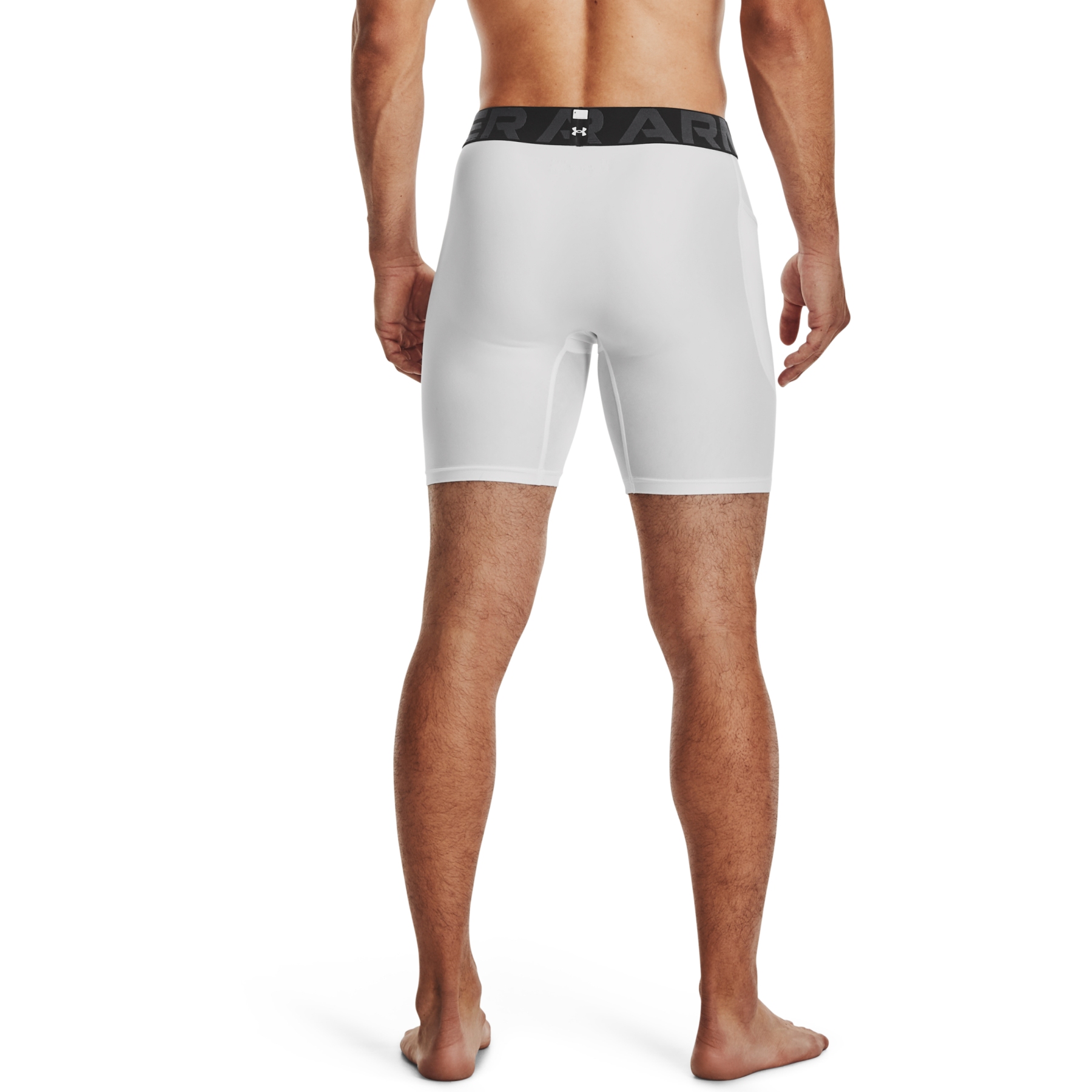 Under Armour Men's HeatGear Pocket Long Shorts White S