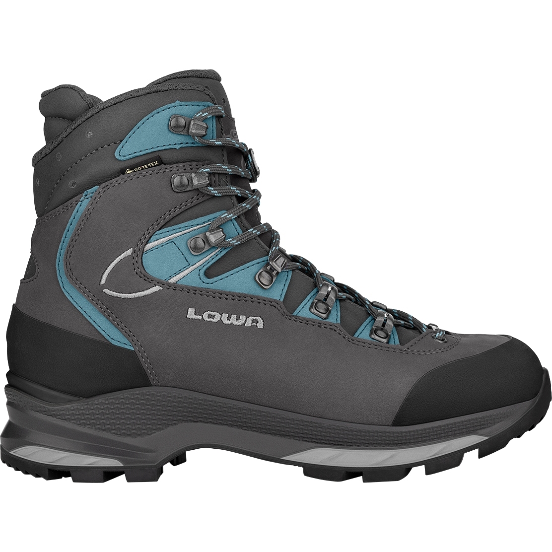 Produktbild von LOWA Mauria Evo GTX Wide Trekkingschuhe Damen - anthrazit/türkis