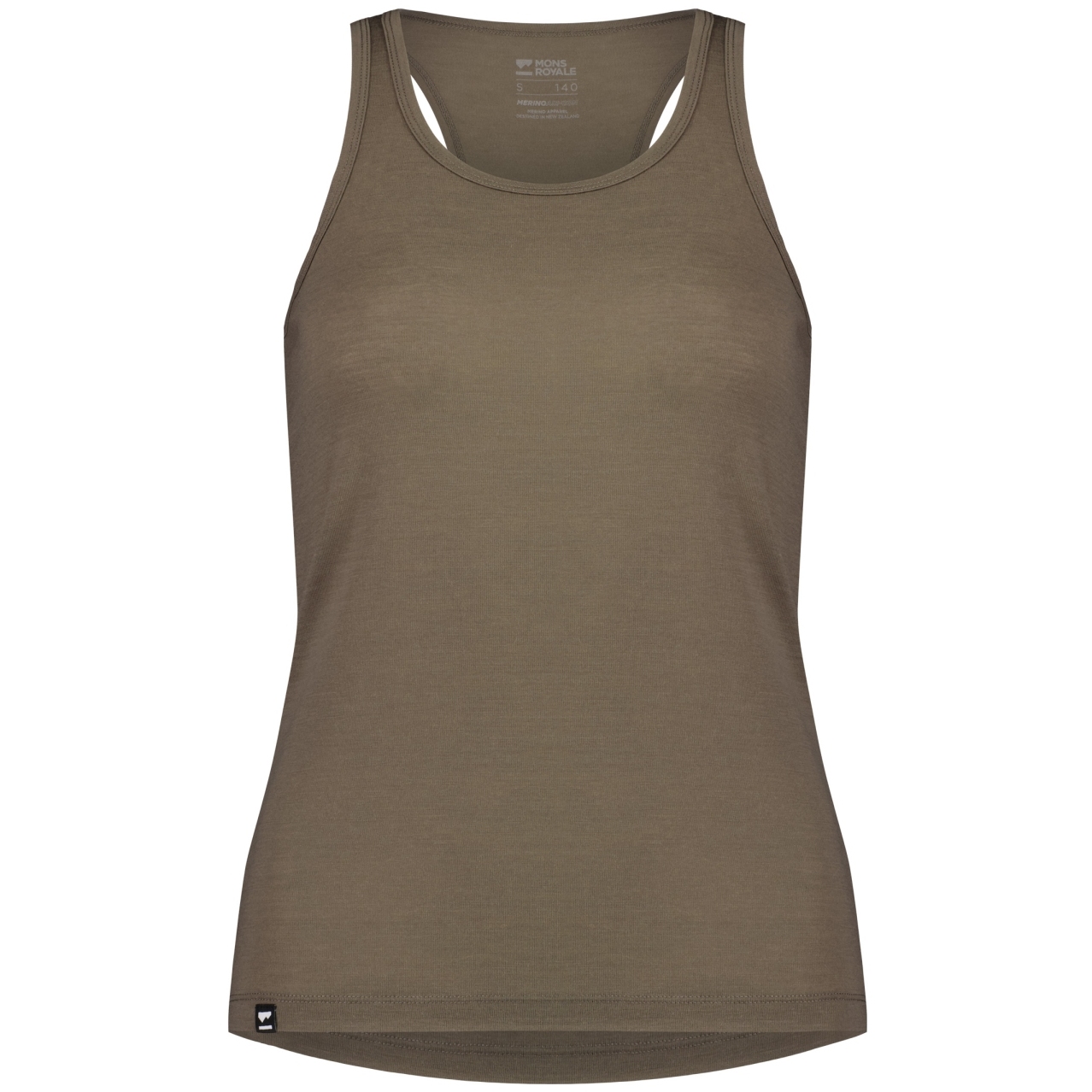 Picture of Mons Royale Icon Merino Air-Con Tank Women - walnut