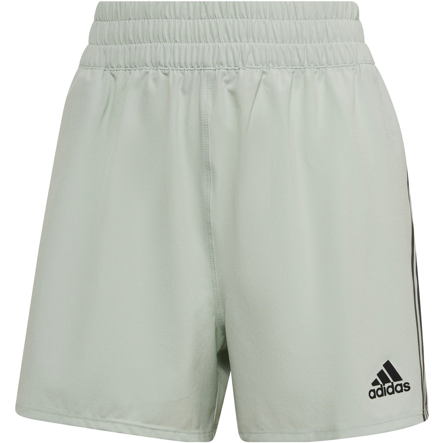 Picture of adidas Train Icons 3-Stripes Woven Shorts Women - linen green HJ9823