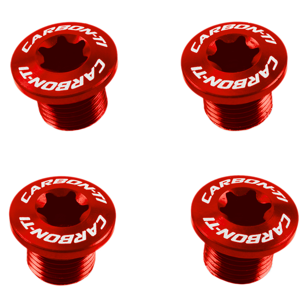 Carbon-Ti X-Fix Chainring Bolts for X-Ring Evo - red | BIKE24