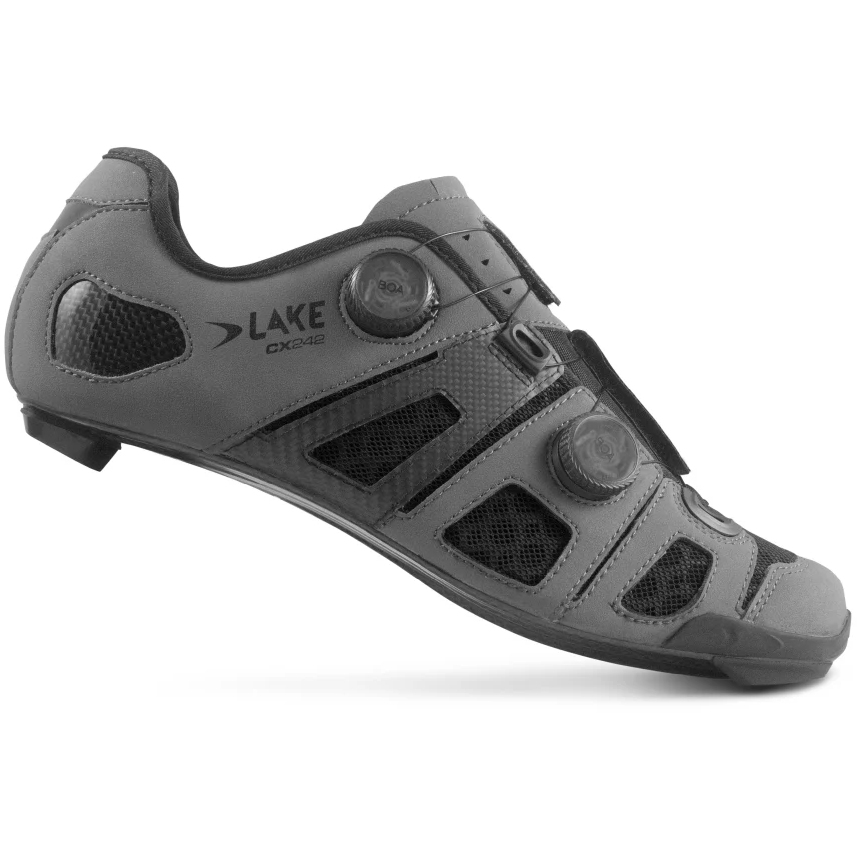 Picture of Lake CX242-X Wide Road Shoes Men - matte grey/black