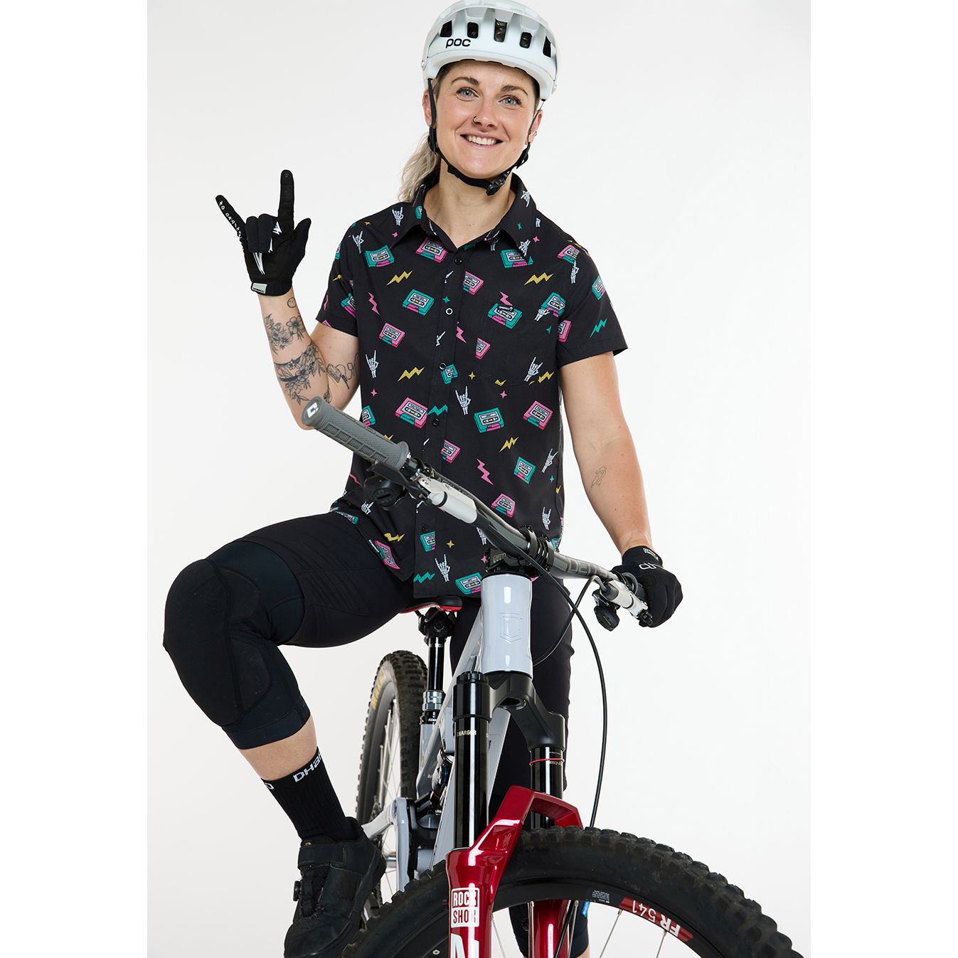 Dharco Mtb Clothing Brand DHaRCO Tech Party Shirt Women Mix Tape