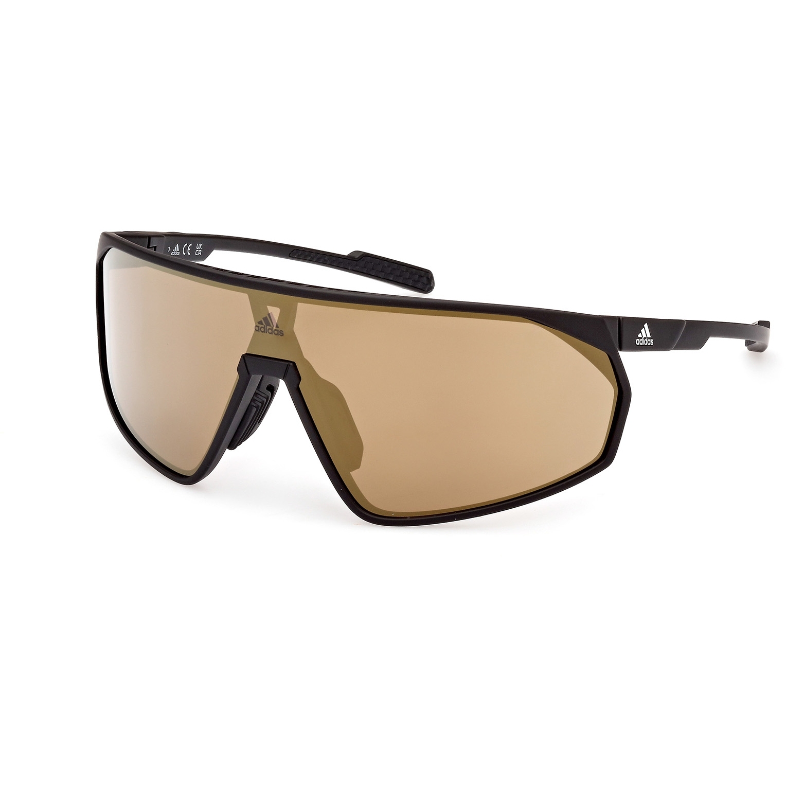 Image of adidas SP0074 Sport Sunglasses - Antique Black / Contrast Mirror Brown