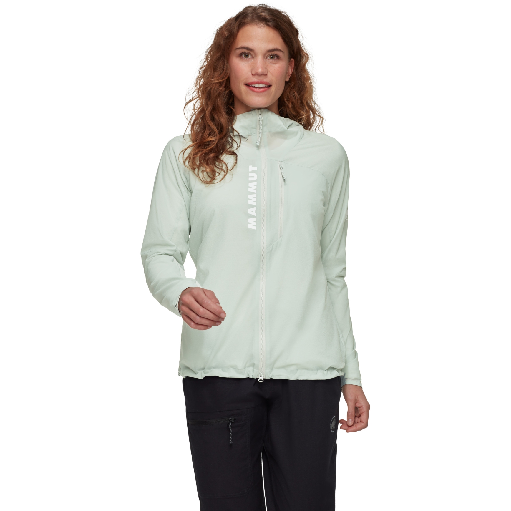 Produktbild von Mammut Aenergy Windbreaker Jacke mit Kapuze Damen - silver sage