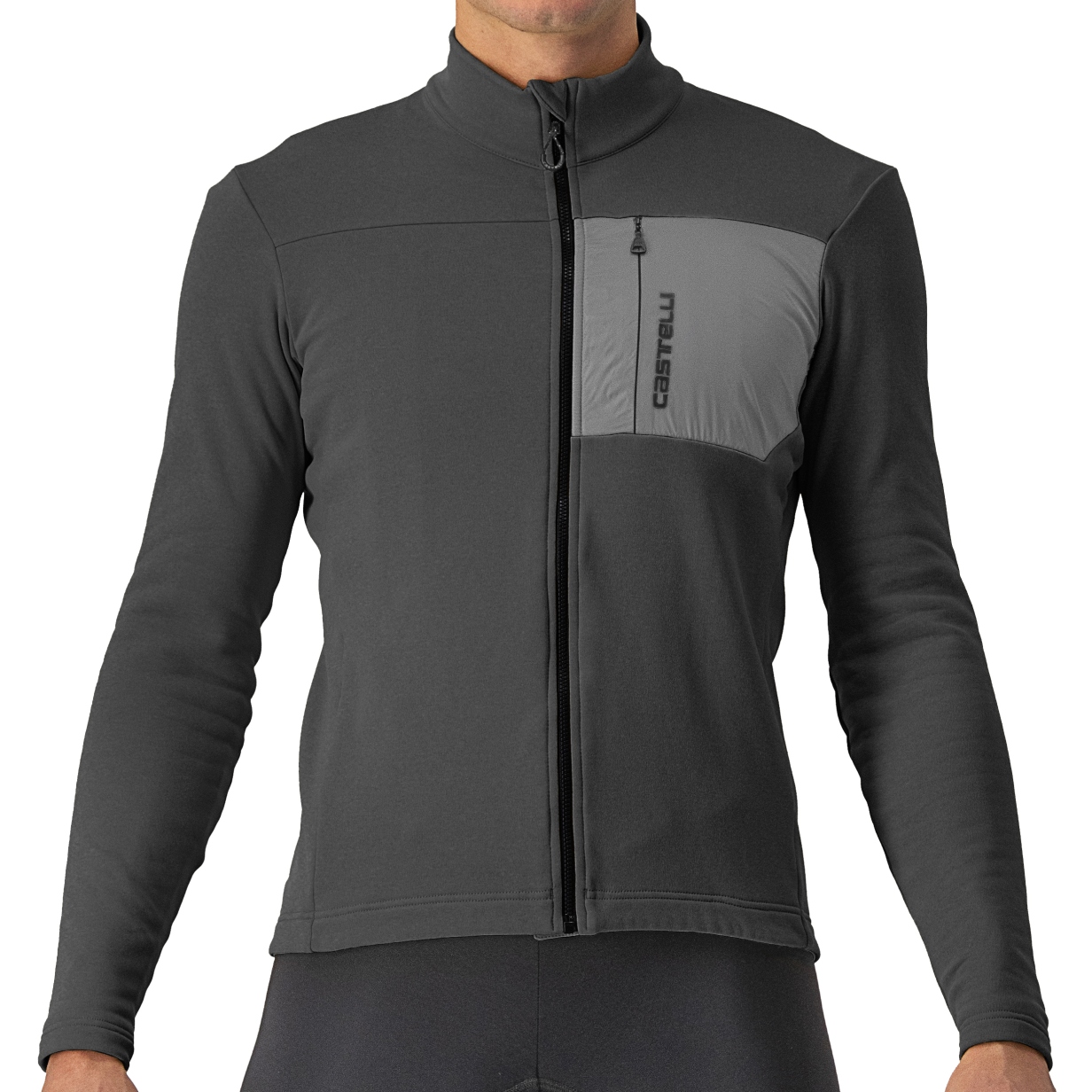 Castelli Unlimited Trail Long Sleeve Jersey Light Grey Dark Grey - XL