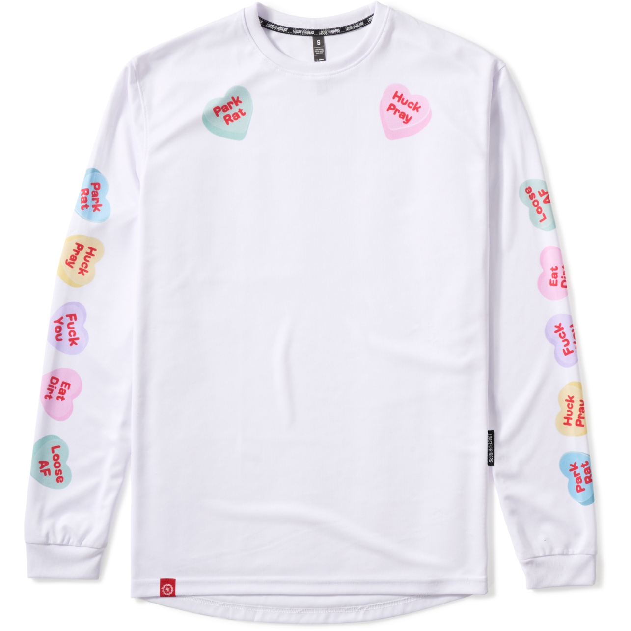 Produktbild von Loose Riders Mmurmaider Langarmtrikot Damen - Candy Hearts White