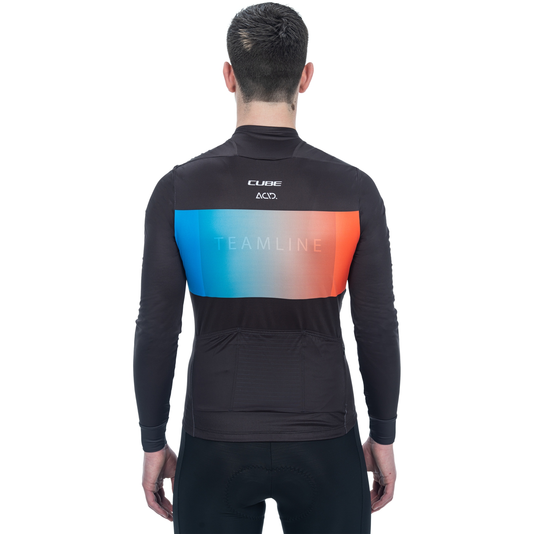 INBIKE Maillot Cyclisme Manches Longues Homme - 3 Poches, Respirant Et Confortable Pour Route Et VTT