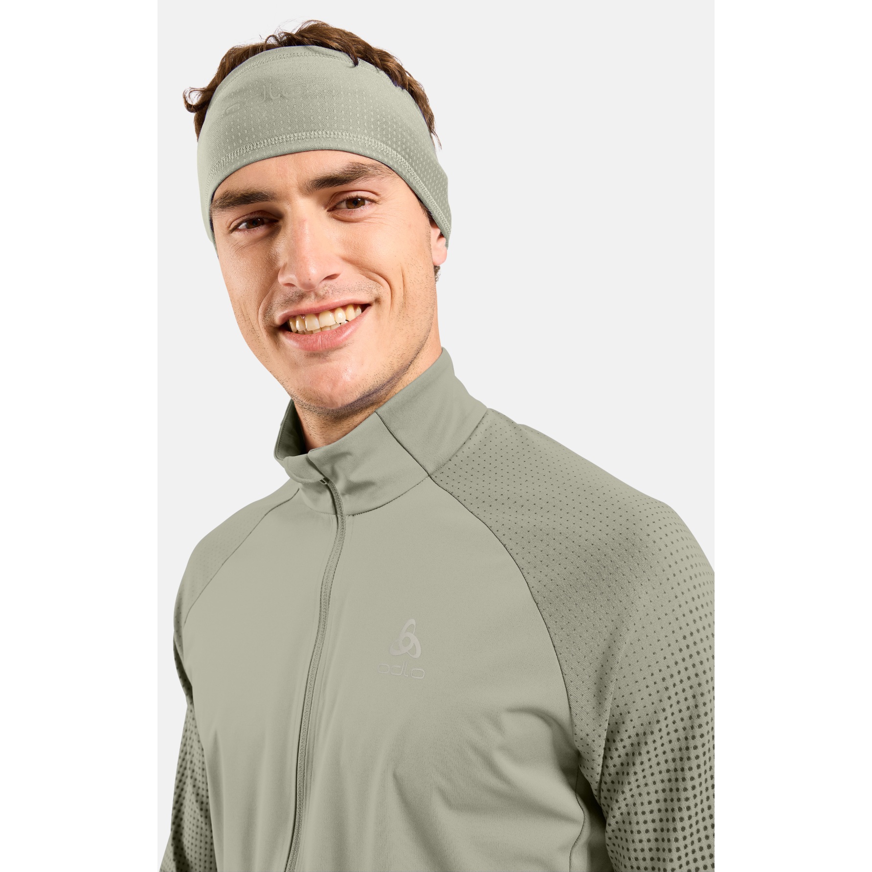 Odlo Giacca Running Uomo - Zeroweight Insulator - Silver Cloud - India Ink - 8
