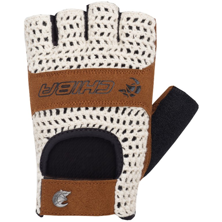 Productfoto van Chiba Retro Handschoenen met Korte Vingers - beige/bruin