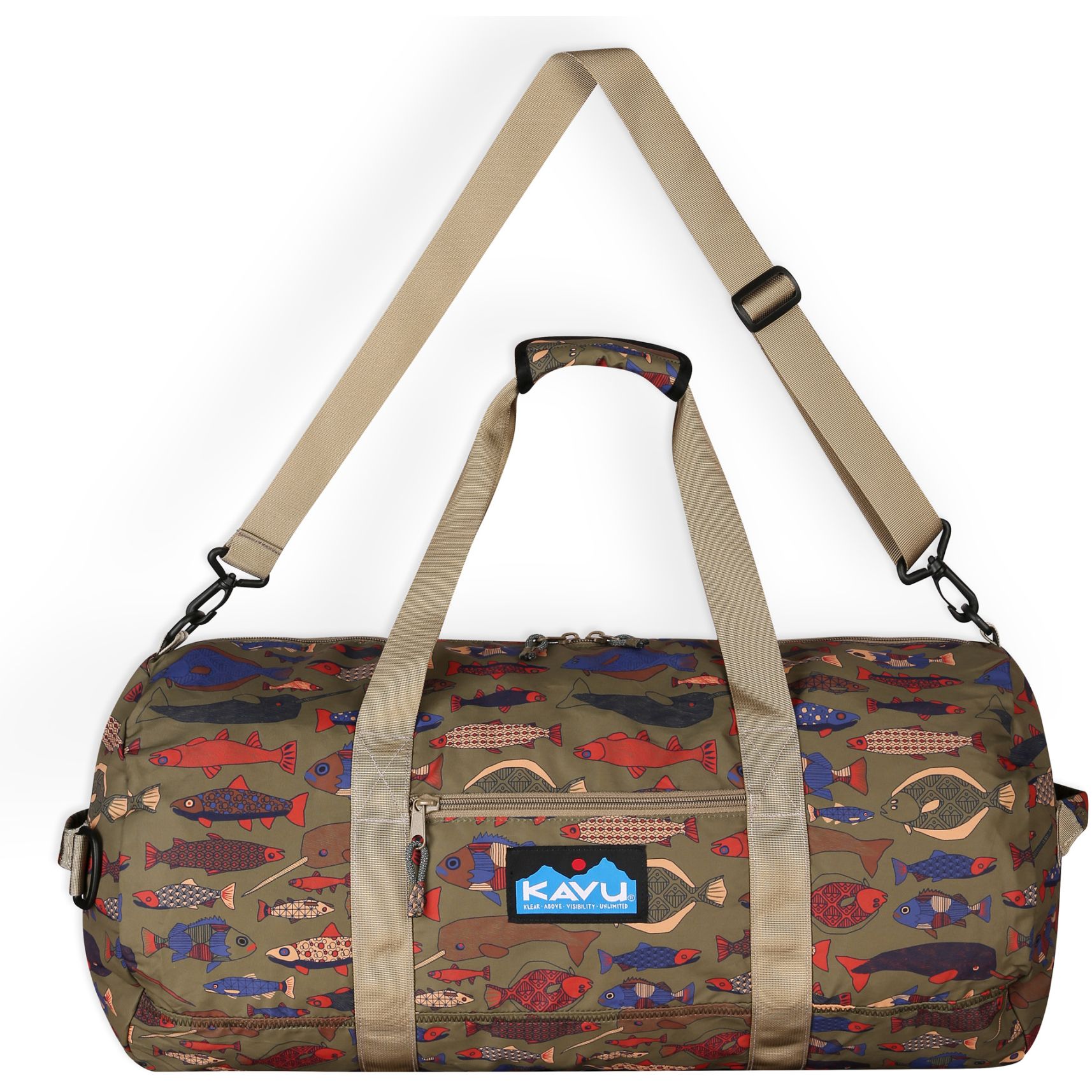 Produktbild von KAVU Tide Rip Duffle Reisetasche 46L - Fish Tessellate