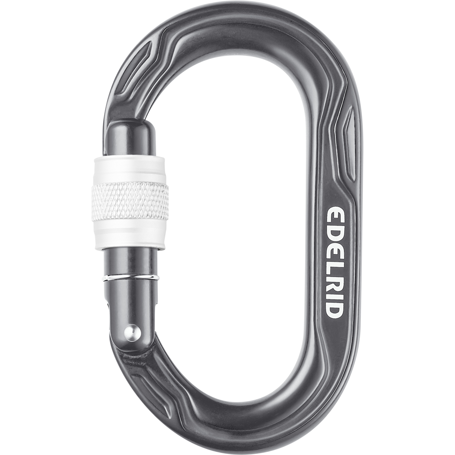 Image of Edelrid Kiwi Screw Carabiner - anthracite