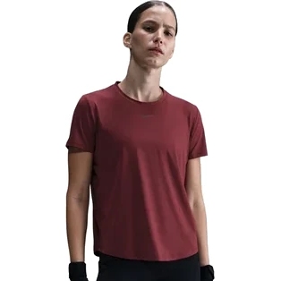 Женский топ с коротким рукавом Nike One Classic Dri-FIT - темно-красный/черный FN2798-619 красный