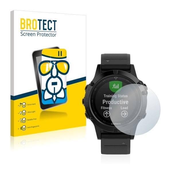 Productfoto van Bedifol BROTECT® AirGlass® Premium Glass Screen Protector Clear for Garmin fenix 5 (47mm)