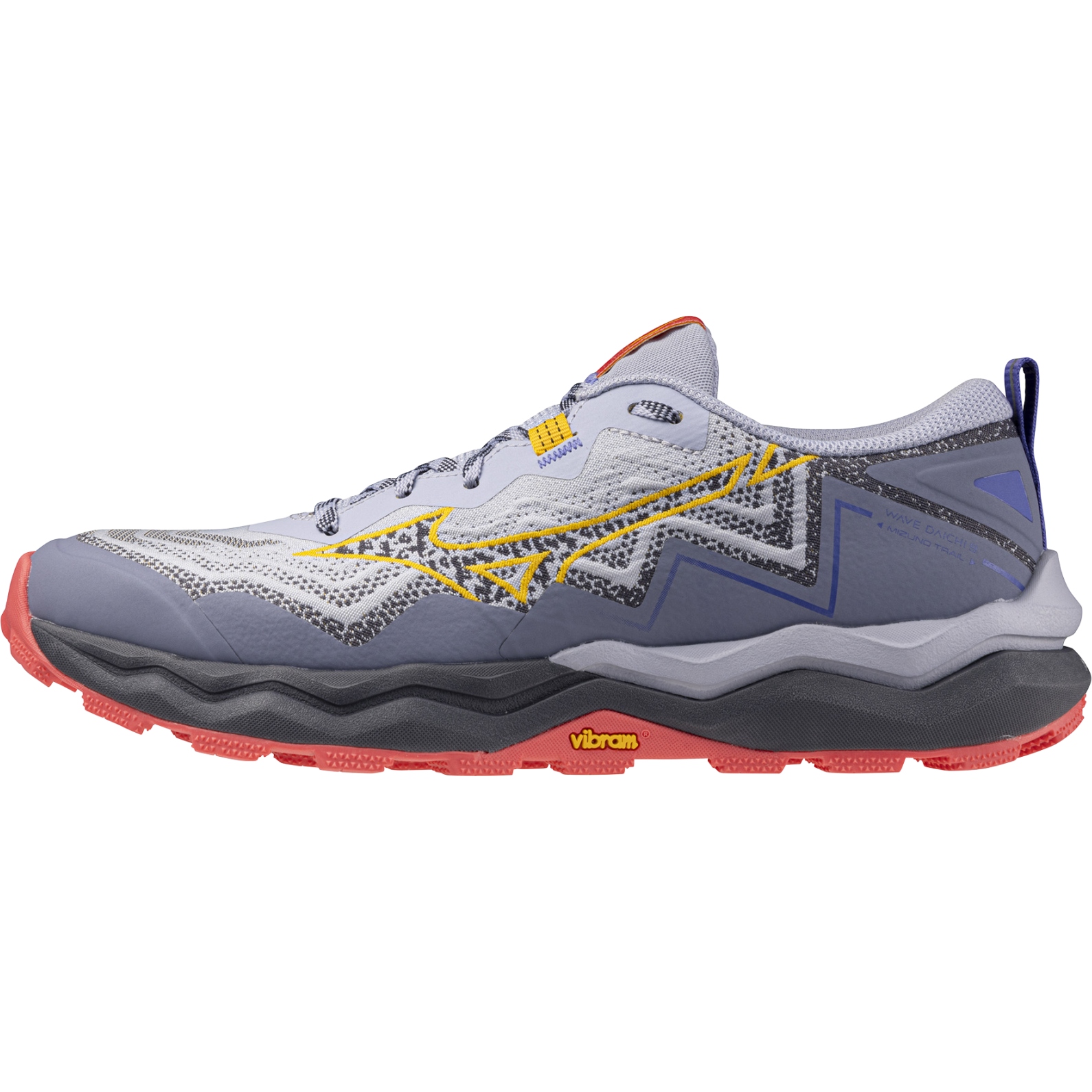 Bild von Mizuno Wave Daichi 9 Trailrunning-Schuhe Damen - Icelandic Blue/Citrus/Calypso Coral