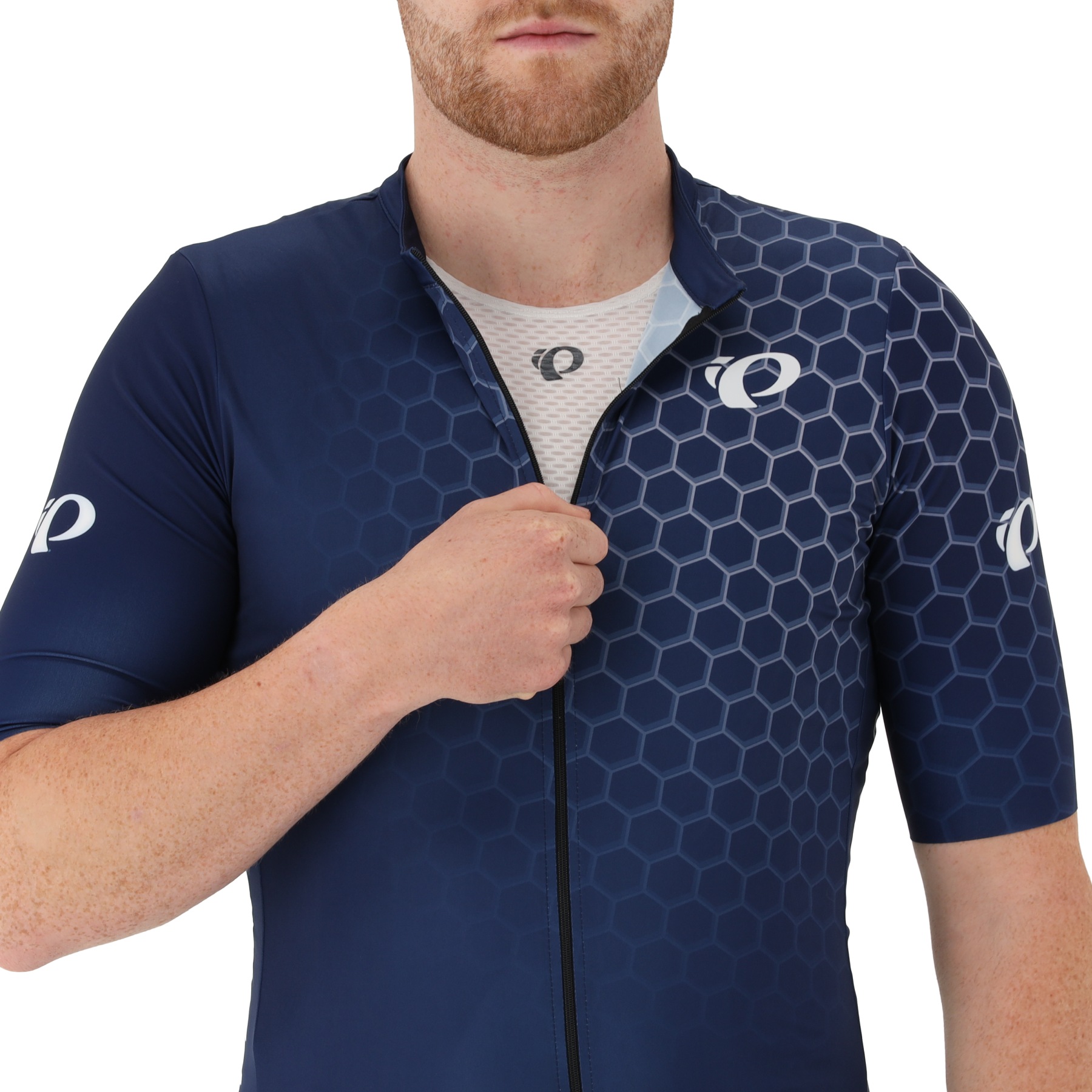 Maillot Cycliste Femme Pearl Izumi – Taille S – Bleu – 1/4 Zip – Poches Arrière – Vintage Années 2000