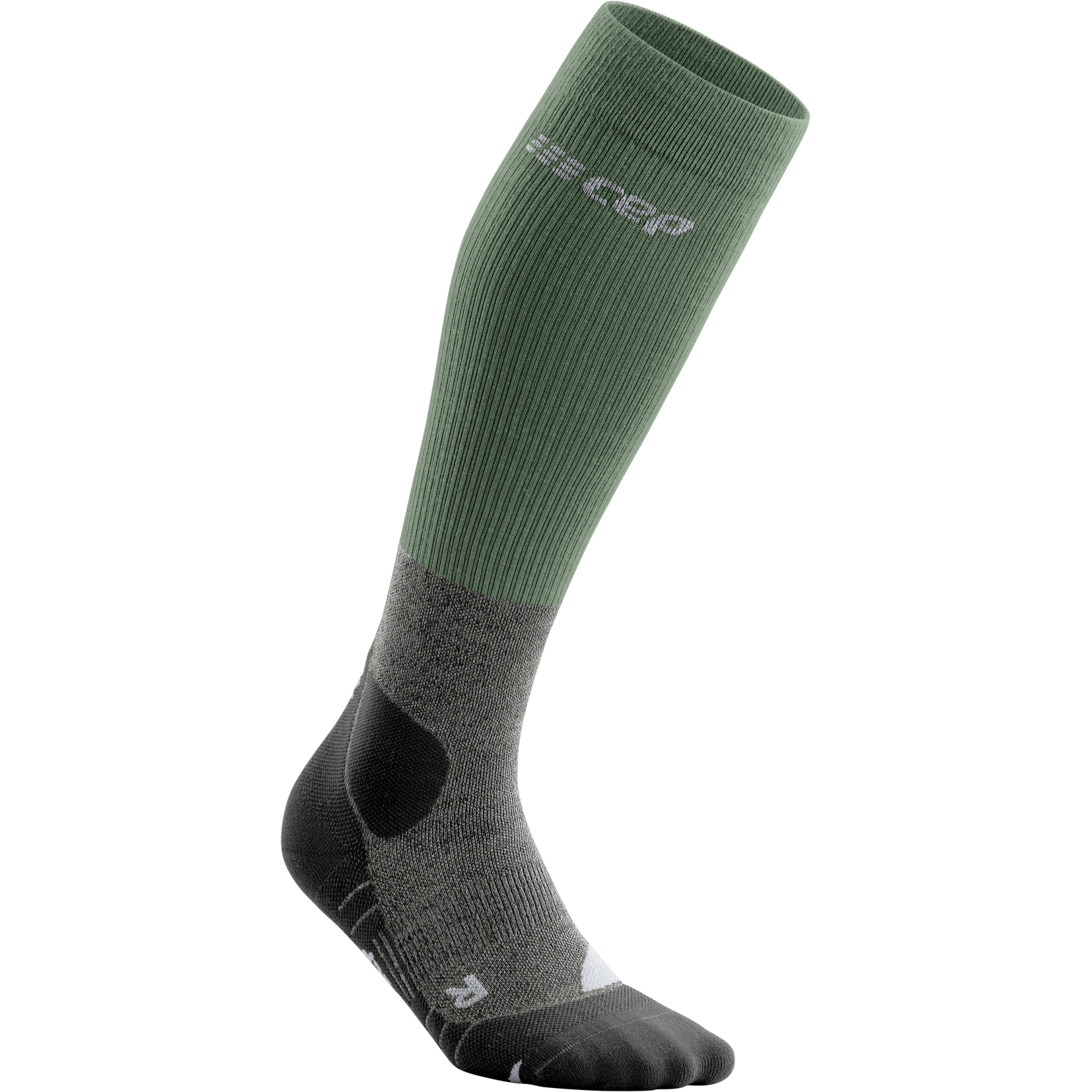 CEP Hiking Merino Compression Socks - green/light grey | BIKE24
