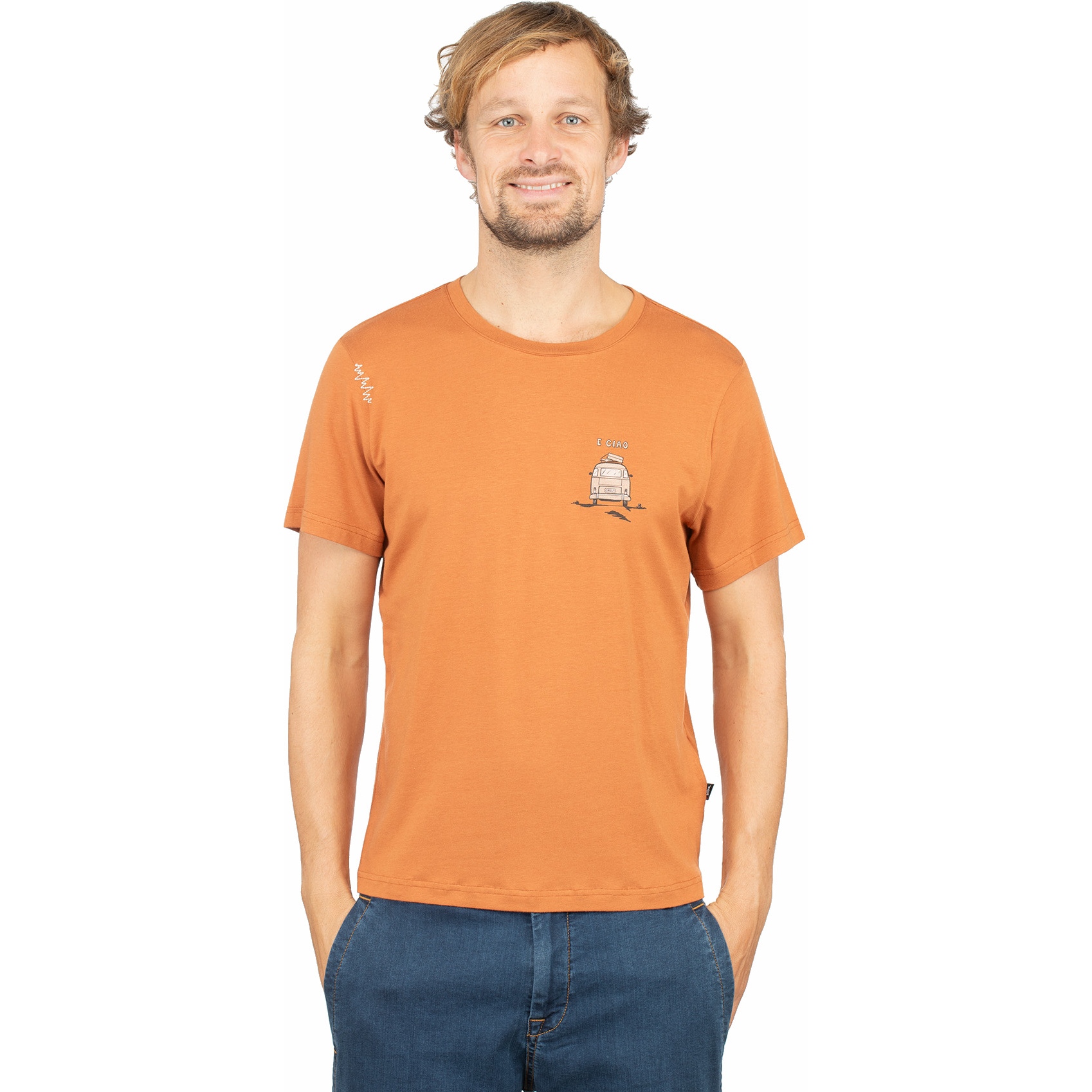 Picture of Chillaz E Ciao T-Shirt Men - orange brown