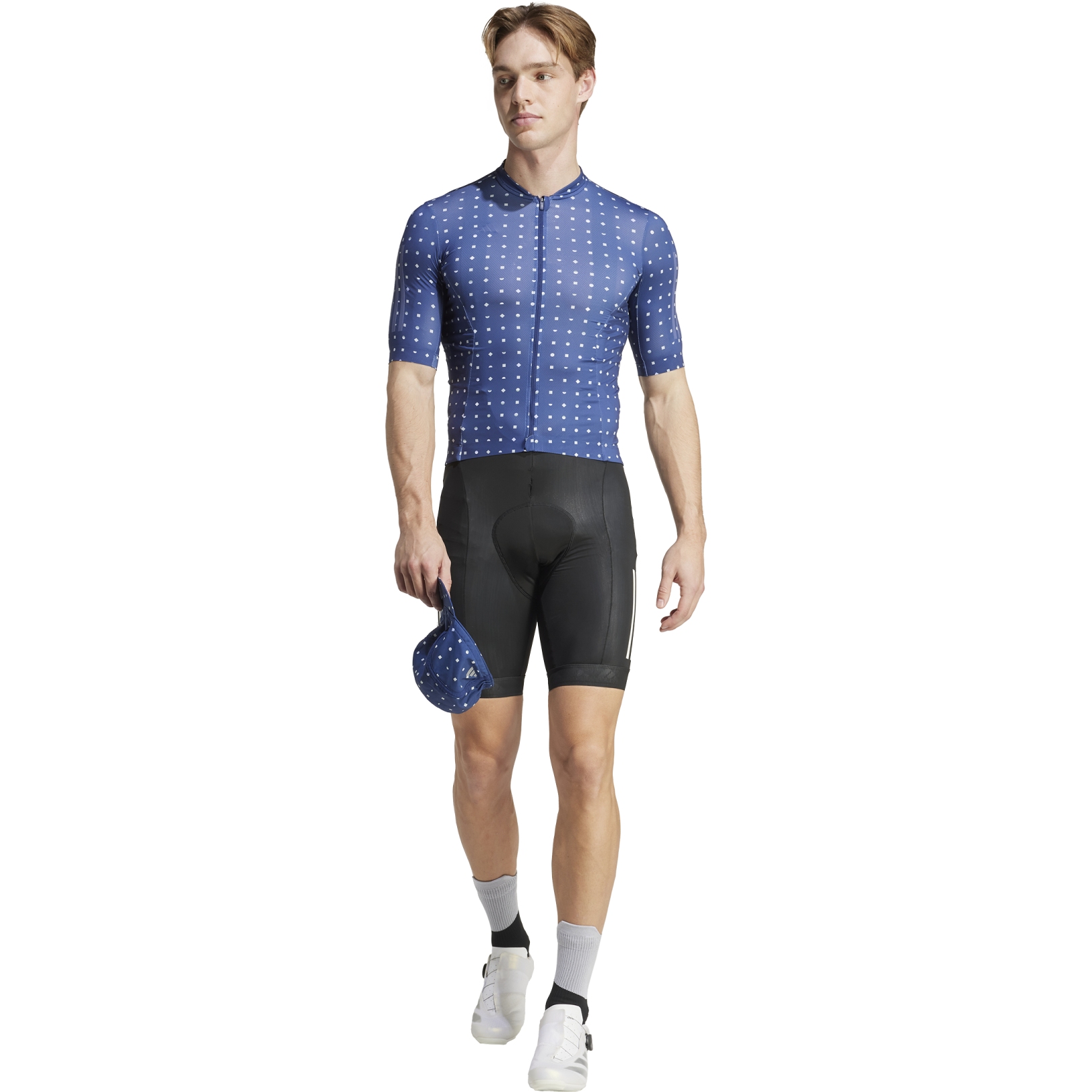 adidas Tempo 3-Stripes Sunshine Mosaic Cycling Jersey Men - dark