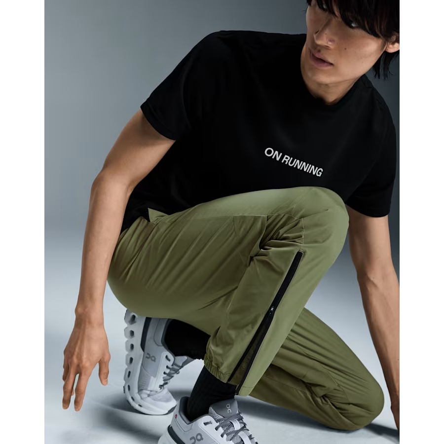 On Pantalones Running Hombre - Core Pants - Olive | BIKE24