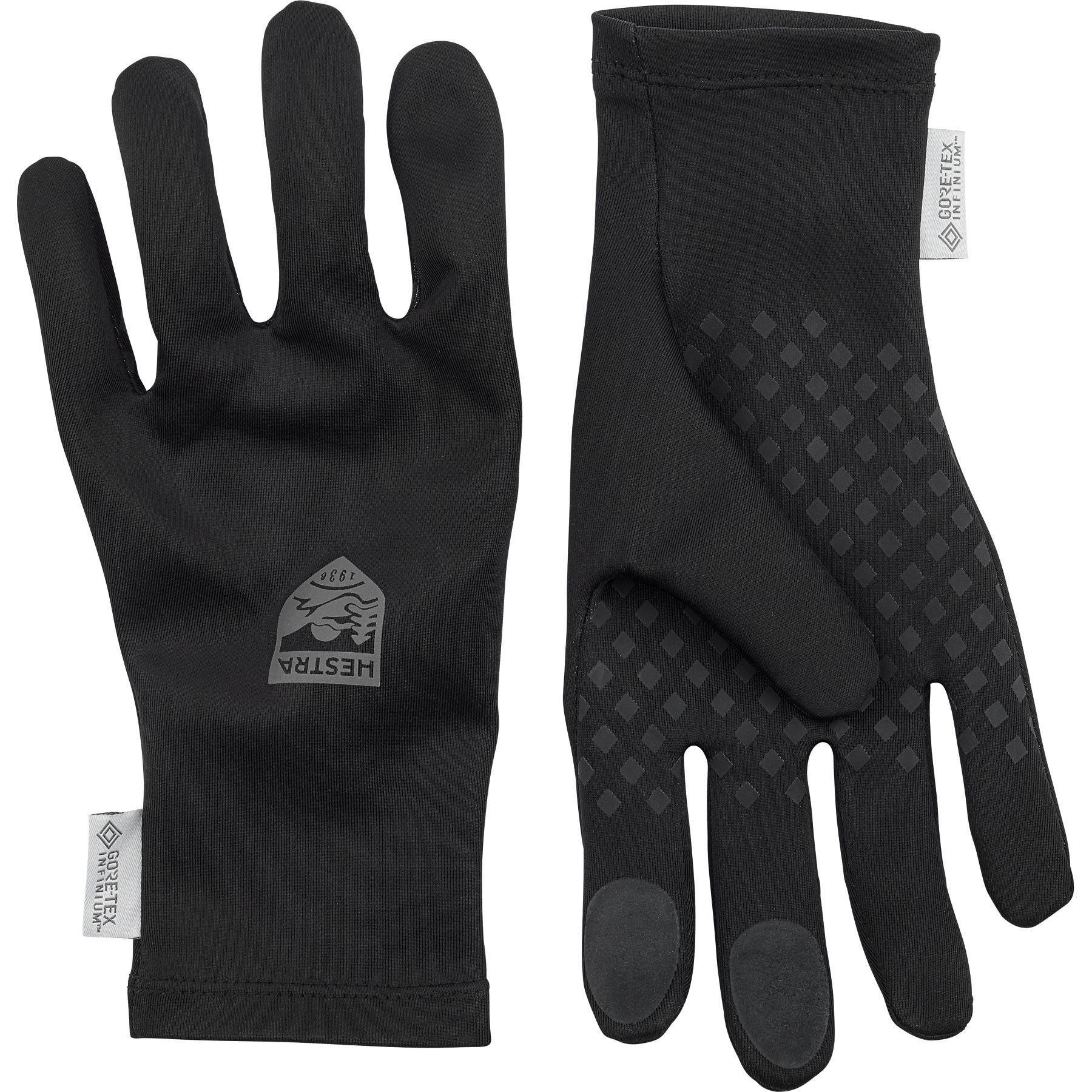 Picture of Hestra Infinium Stretch Liner Light - 5 Finger Gloves - black