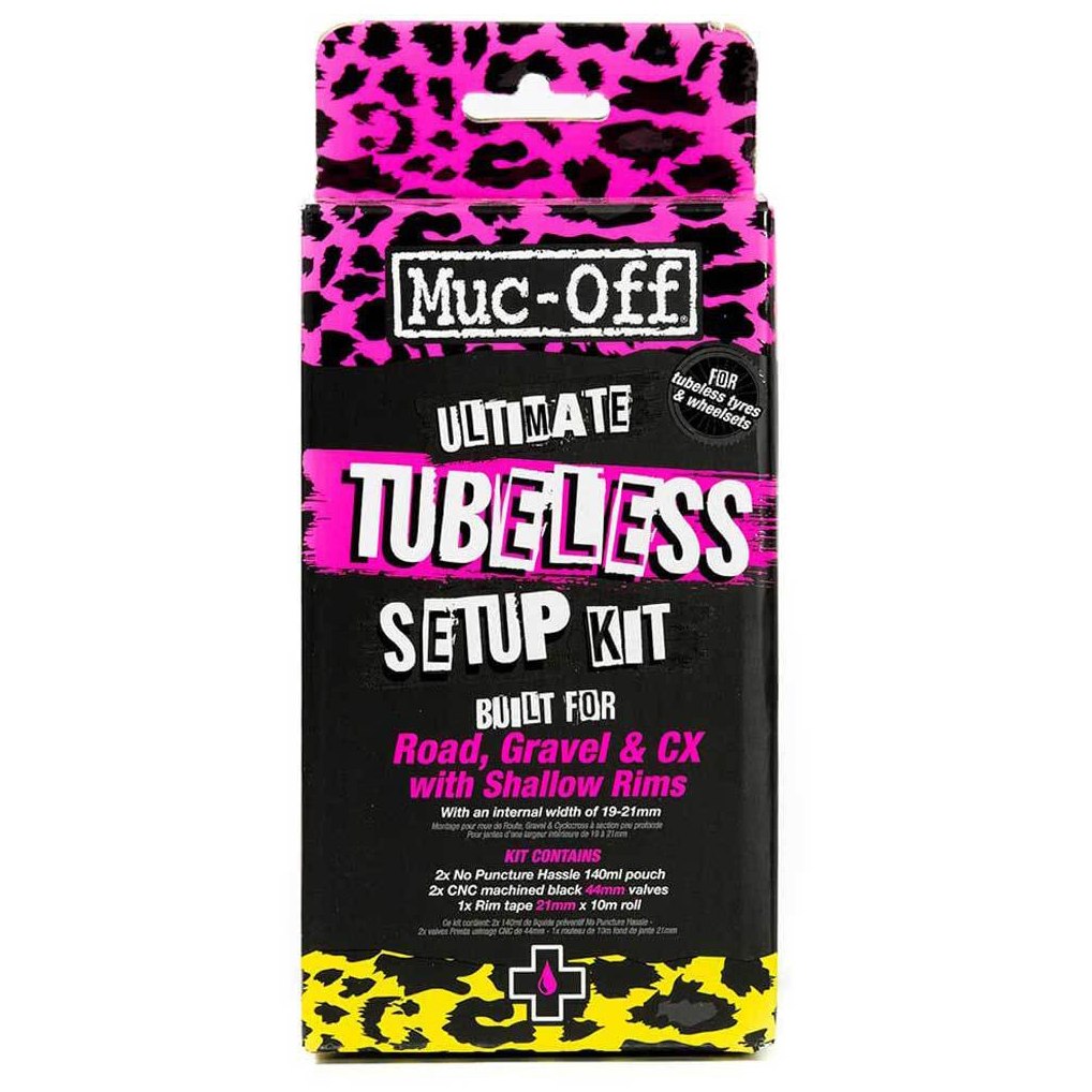 Picture of Muc-Off Ultimate Tubeless Setup Kit - Road/Gravel/CX (44mm / 10m x 21mm)