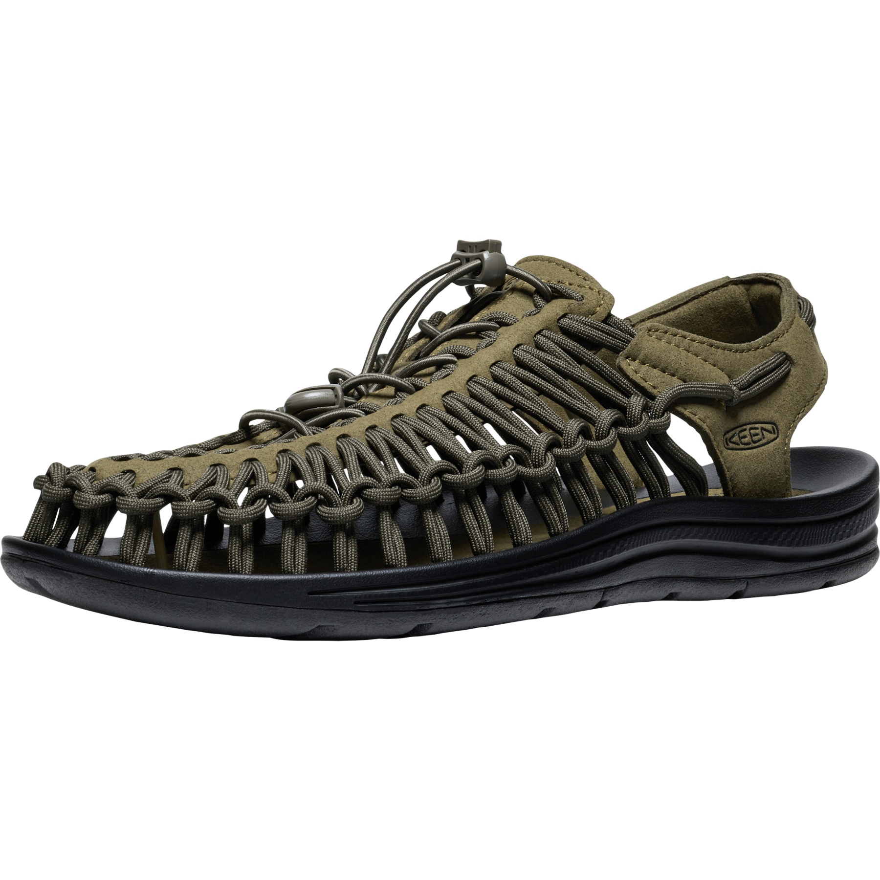 Produktbild von KEEN Uneek Sandalen Herren - Dark Olive/Schwarz