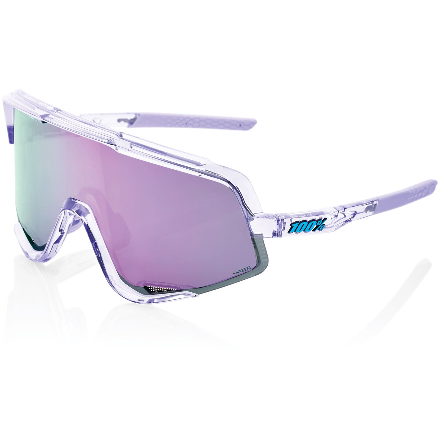 Picture of 100% Glendale Glasses - HiPER Mirror Lens - Polished Translucent Lavender / Lavender + Clear