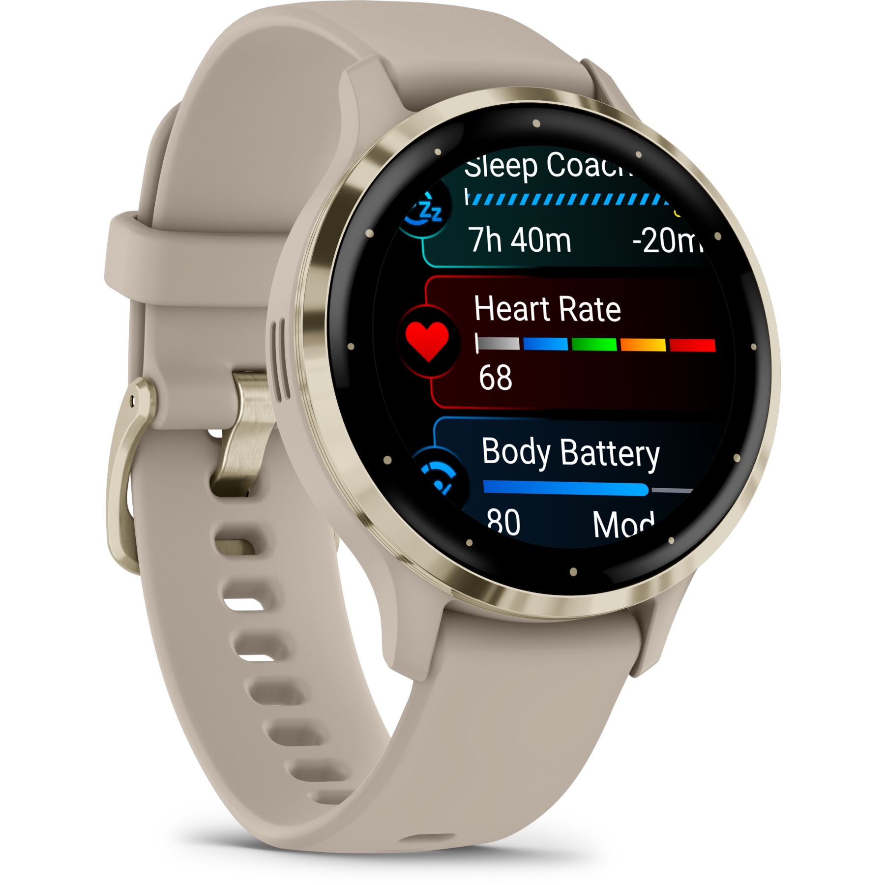 Picture of Garmin Venu 3S GPS Smartwatch - french gray/soft gold