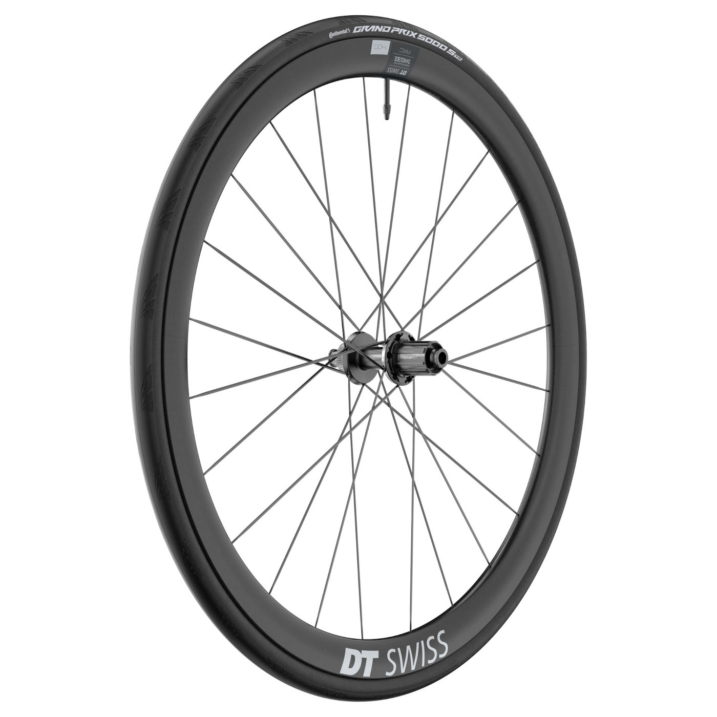 Колесная система DT Swiss | Continental WTS - Заднее колесо ARC 1400 DICUT 38 + складная шина GP 5000 S - 28