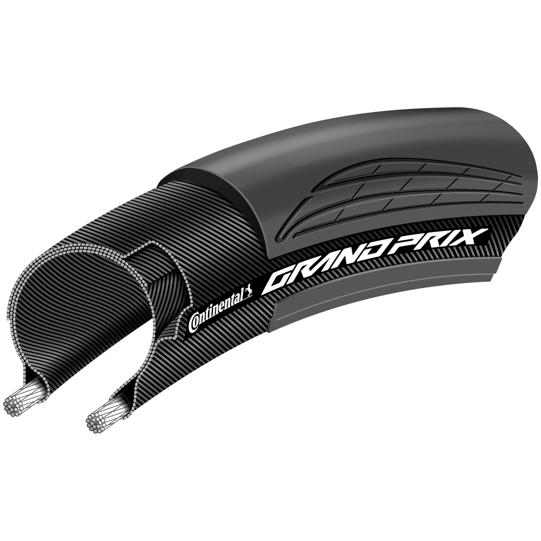 Continental Grand Prix Folding Tire - 32-622 | black | BIKE24