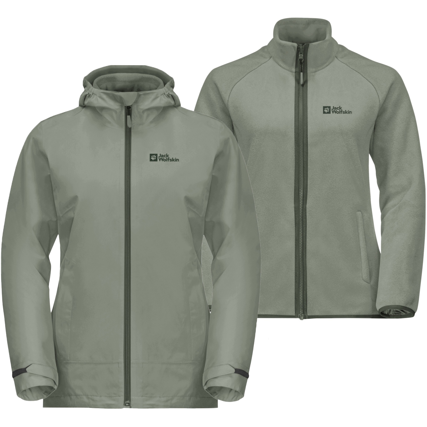 Produktbild von Jack Wolfskin Moonrise 3In1 Jacke Damen - mint leaf