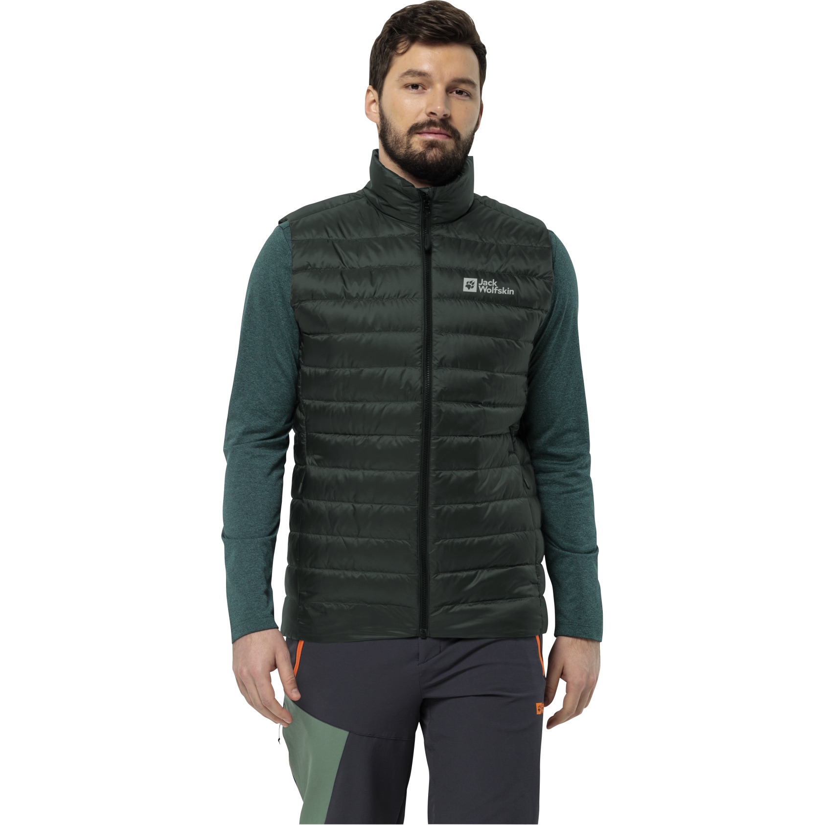 Bild von Jack Wolfskin Pilvi Daunenweste Herren - black olive