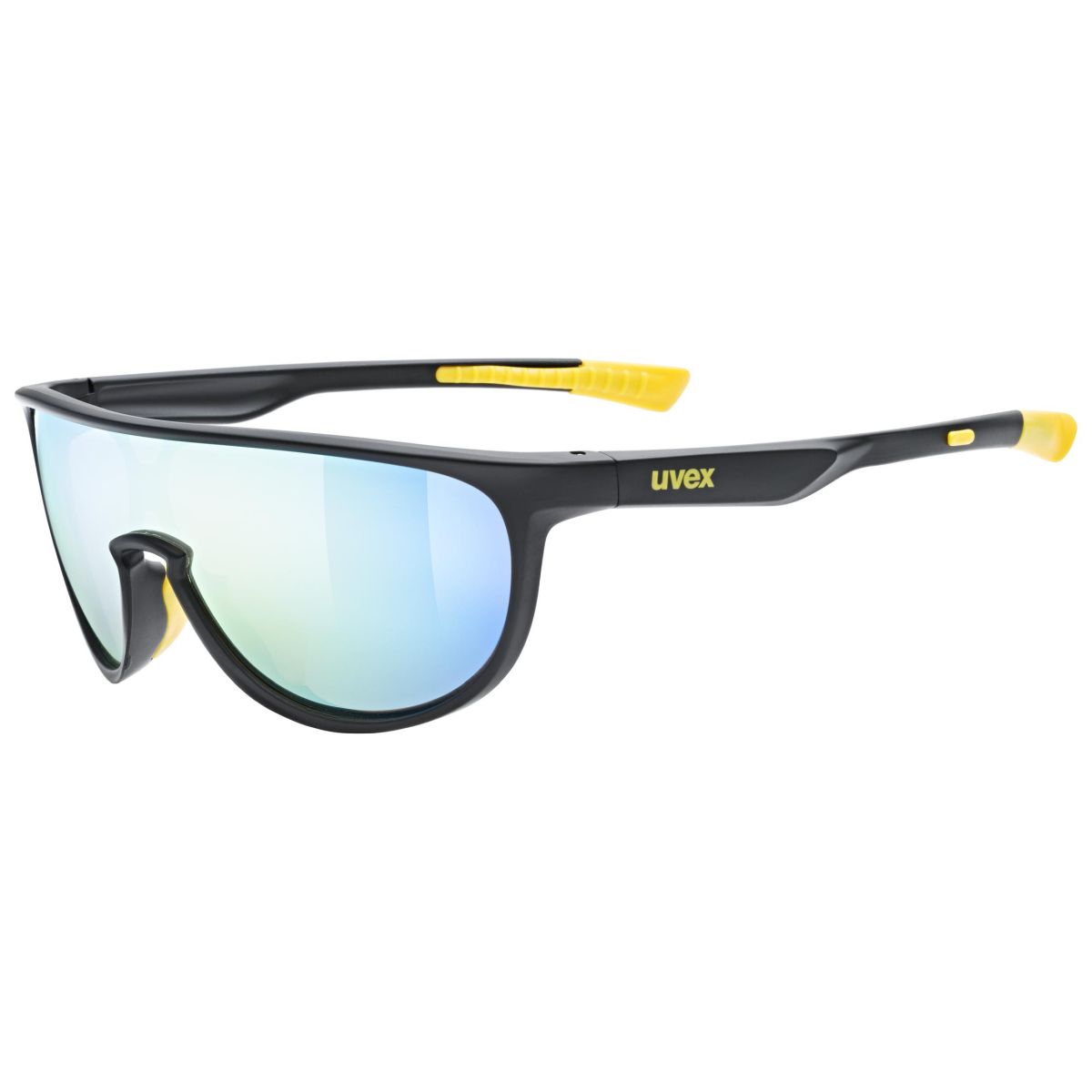 Picture of Uvex sportstyle 515 Kids Glasses - black matt/mirror yellow