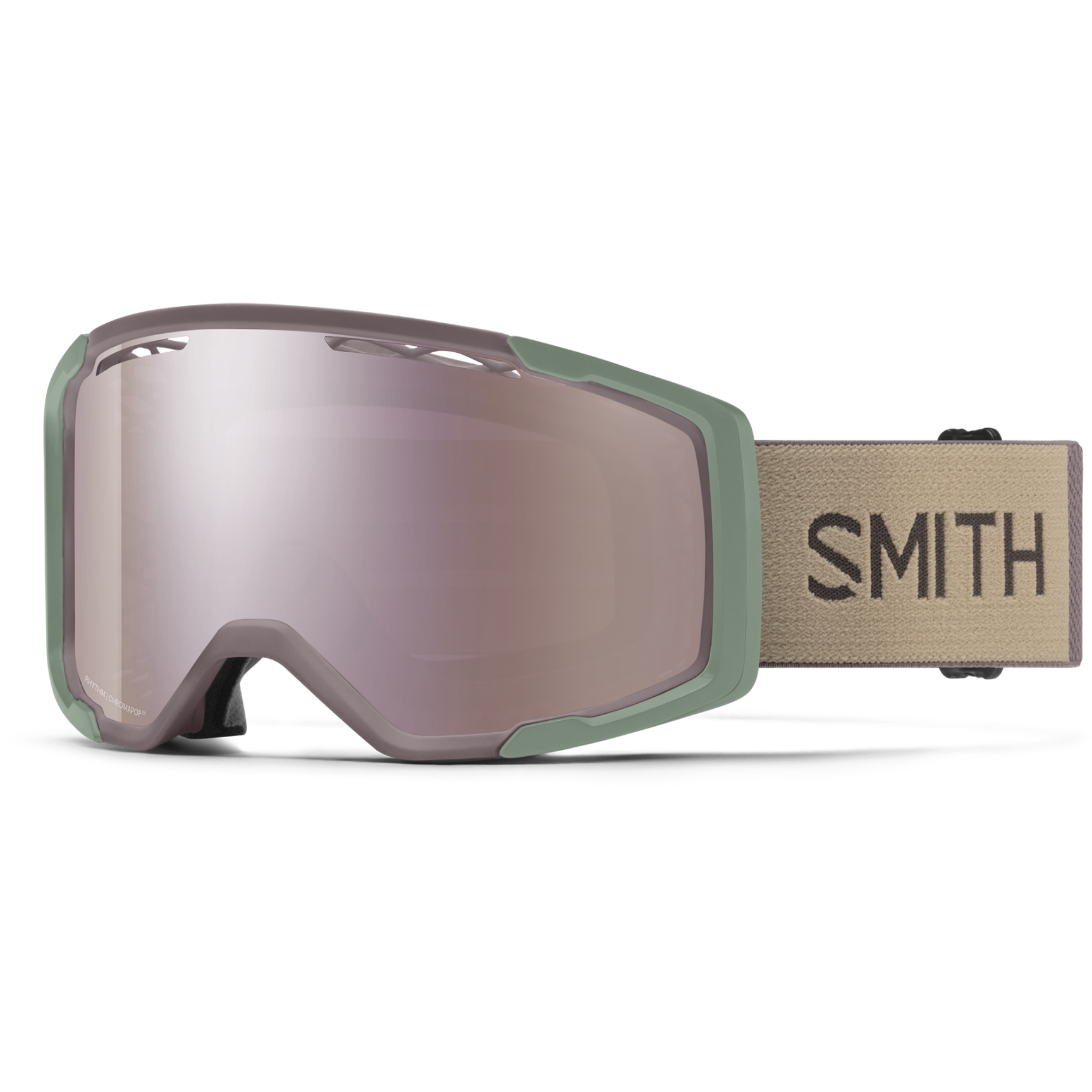 Produktbild von Smith Rhythm MTB Goggle - Chromapop Lens - Rosewood / Juniper / Everyday Rose Gold Mirror + Clear