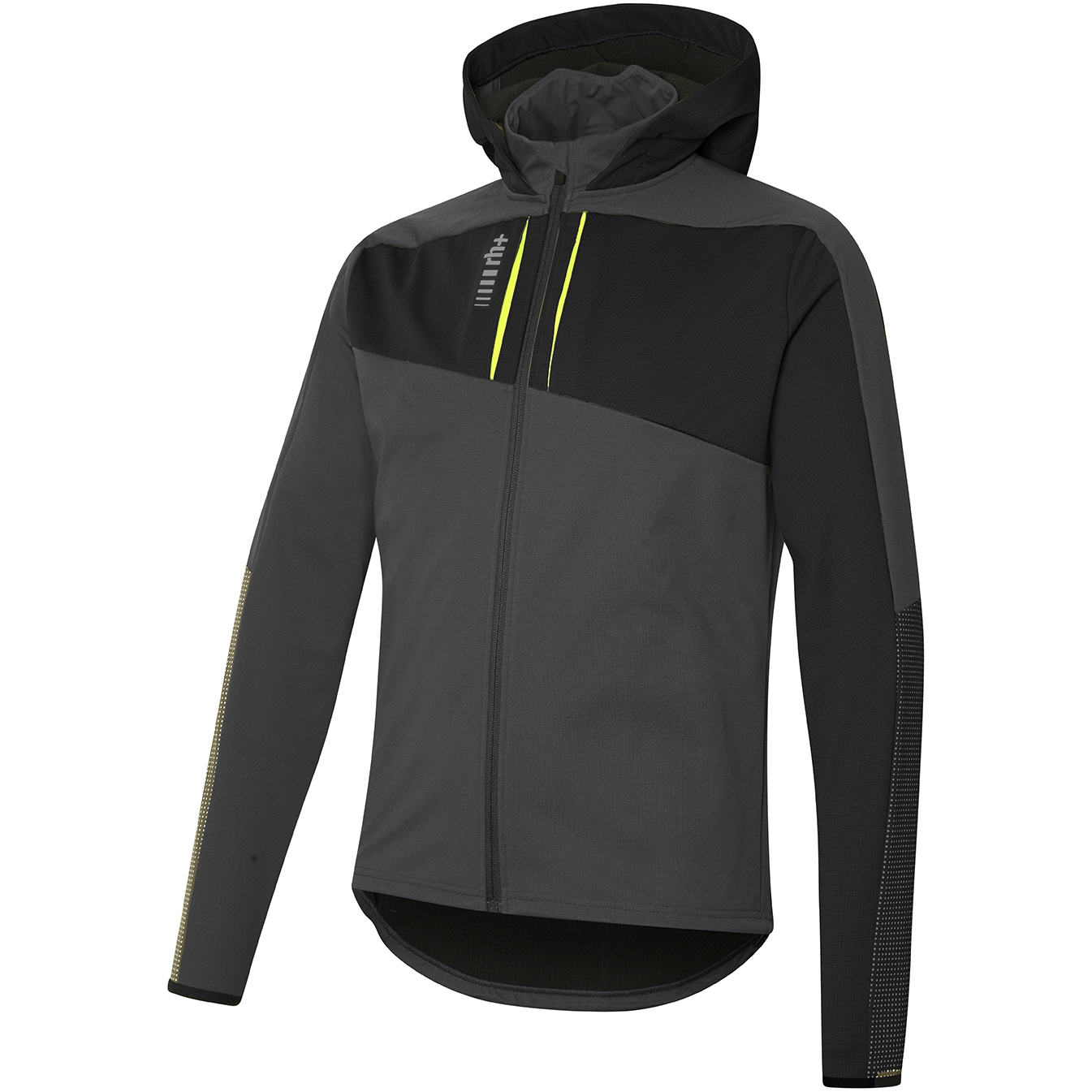 Produktbild von rh+ Klyma Softshell Kapuzenjacke - Schwarz/Titanium