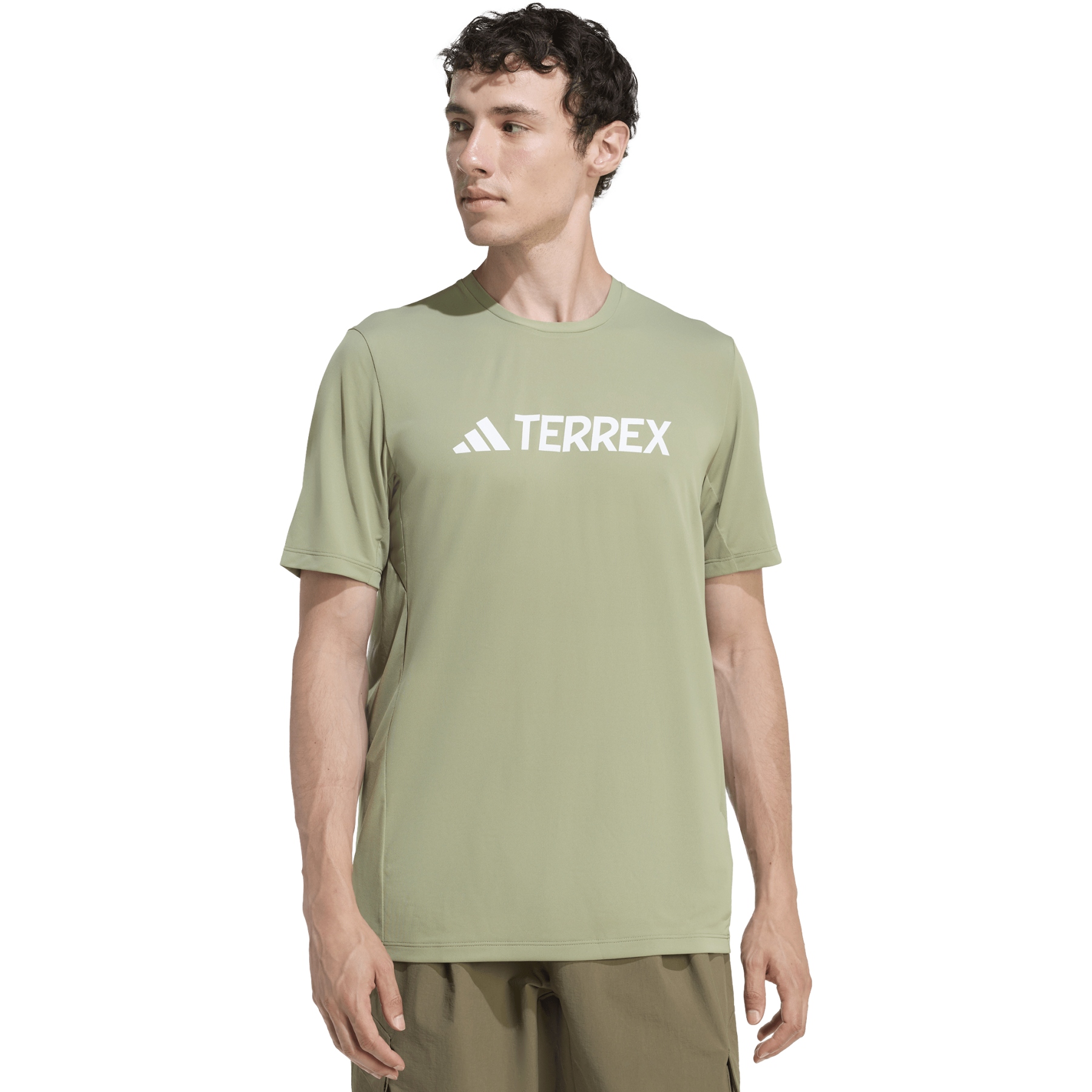 adidas TERREX Multi Climacool Logo Tech T-Shirt Men - tencel green
