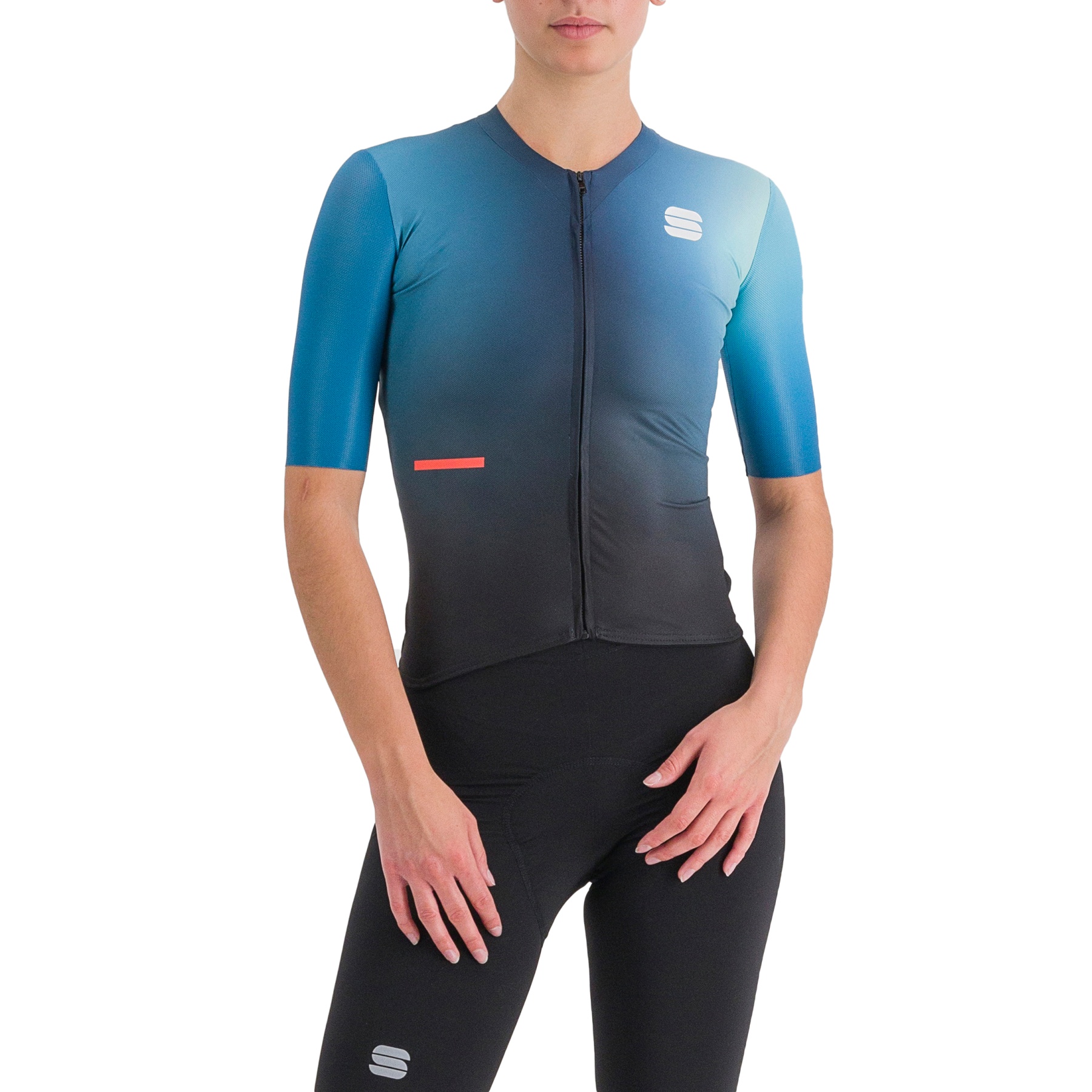 Picture of Sportful Bomber Women Suit - 464 Black Berry Blue