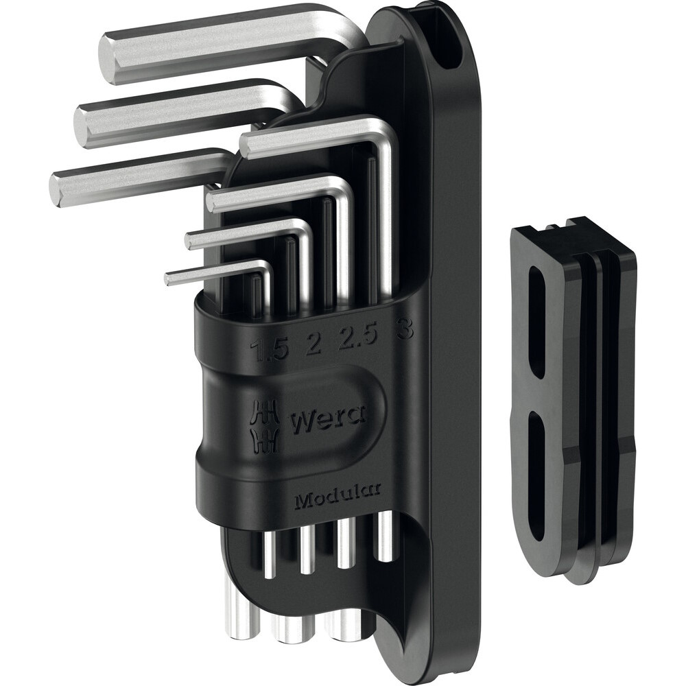 Kuva tuotteesta Wera Tool-Check Modular L-Keys Hex-Plus 1 - Työkalusarja Kuusiokoloavain - 7 osaa