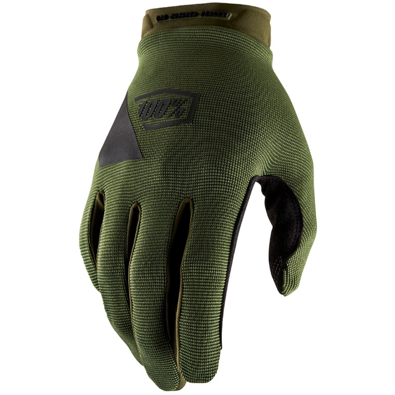 Image of 100% Ridecamp Gloves - army green/black
