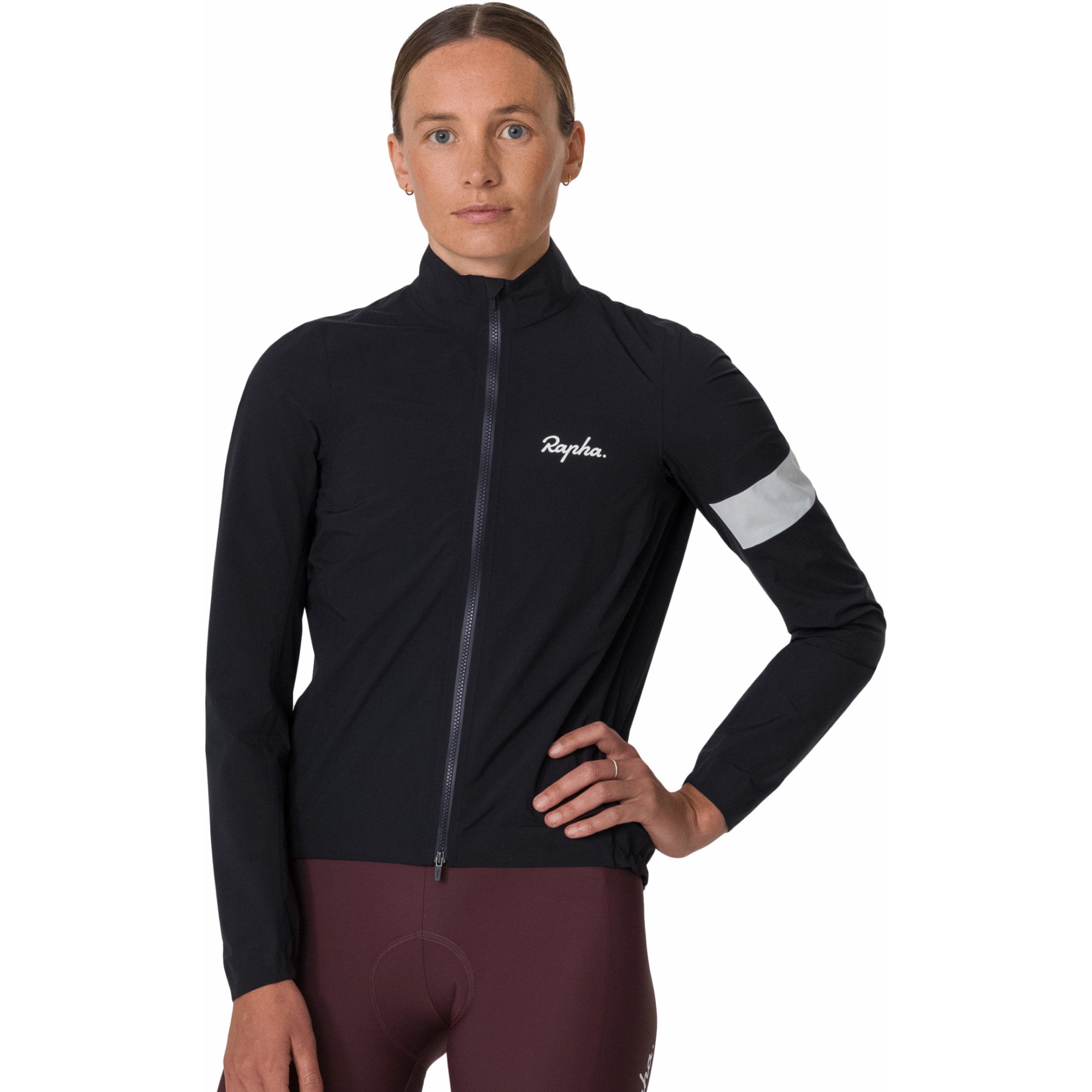 Rapha Core Rain Jacket III Women - black/white | BIKE24