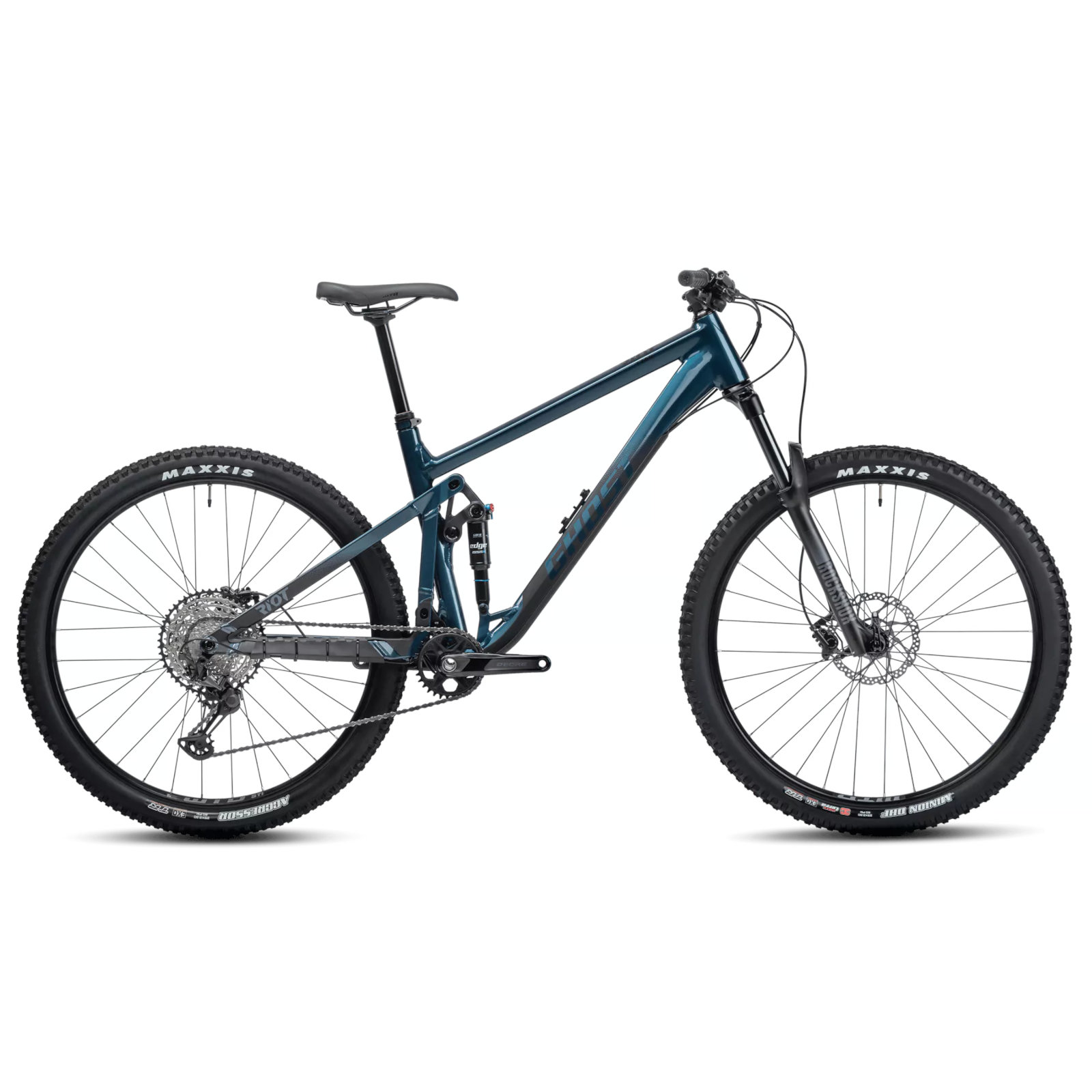 Produktbild von Ghost Riot Trail - Mountainbike - 2023 - metallic dirty blue / glossy - matt black