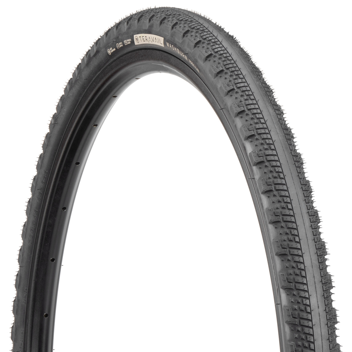 Picture of Teravail Washburn Folding Tire - Light and Supple - 42-622 - black