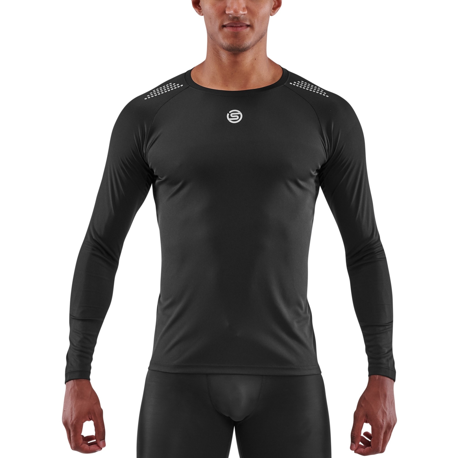 Picture of SKINS 3-Series Active Long Sleeve Top - Black