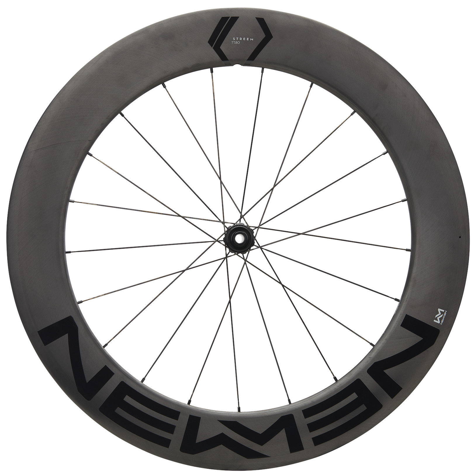 Picture of Newmen Streem Time Trial TT.80 Front Wheel - 28&quot; | Carbon | Clincher | Centerlock - 12x100mm