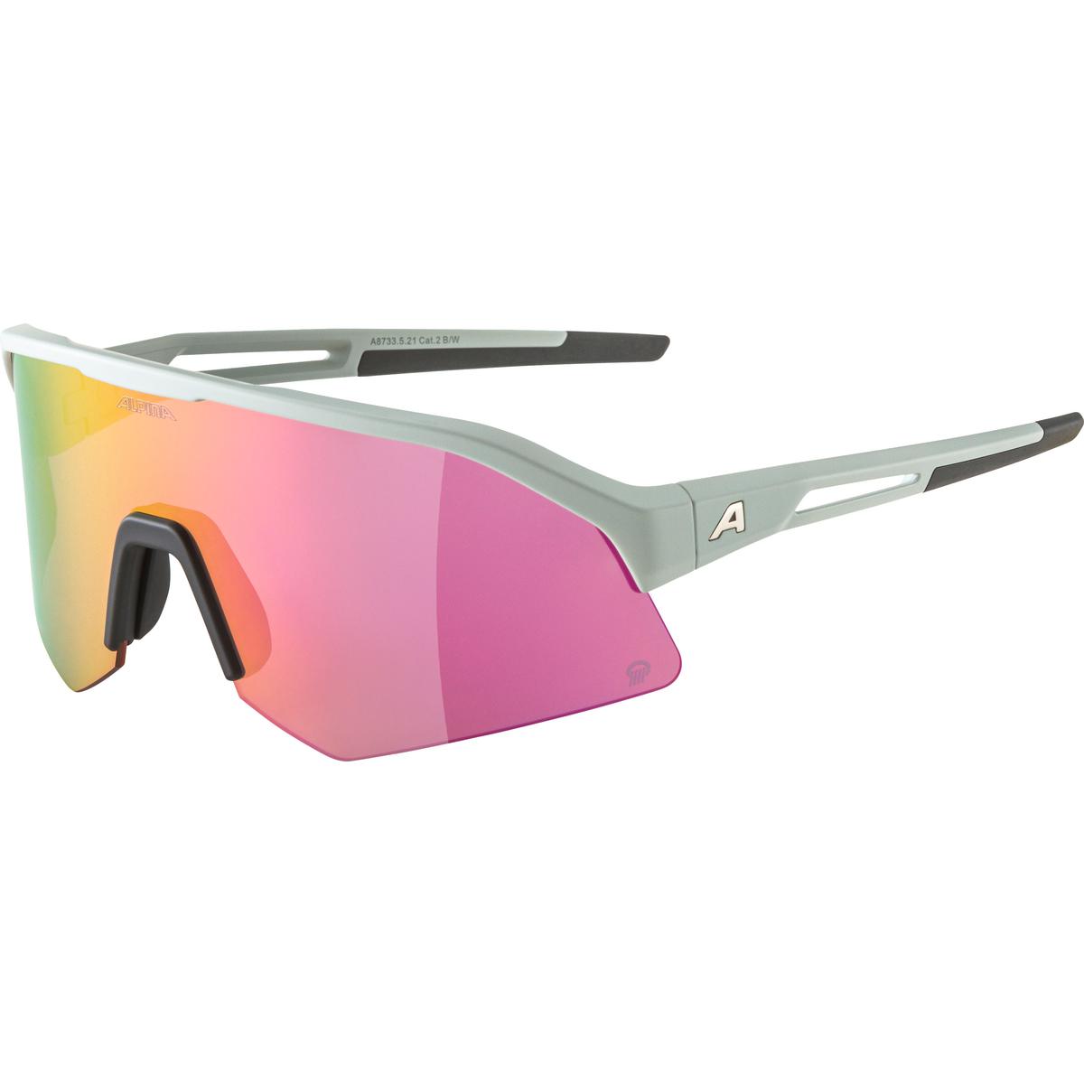 Picture of Alpina Sonic HR Q Glasses - smoke-grey matt / mirror pink